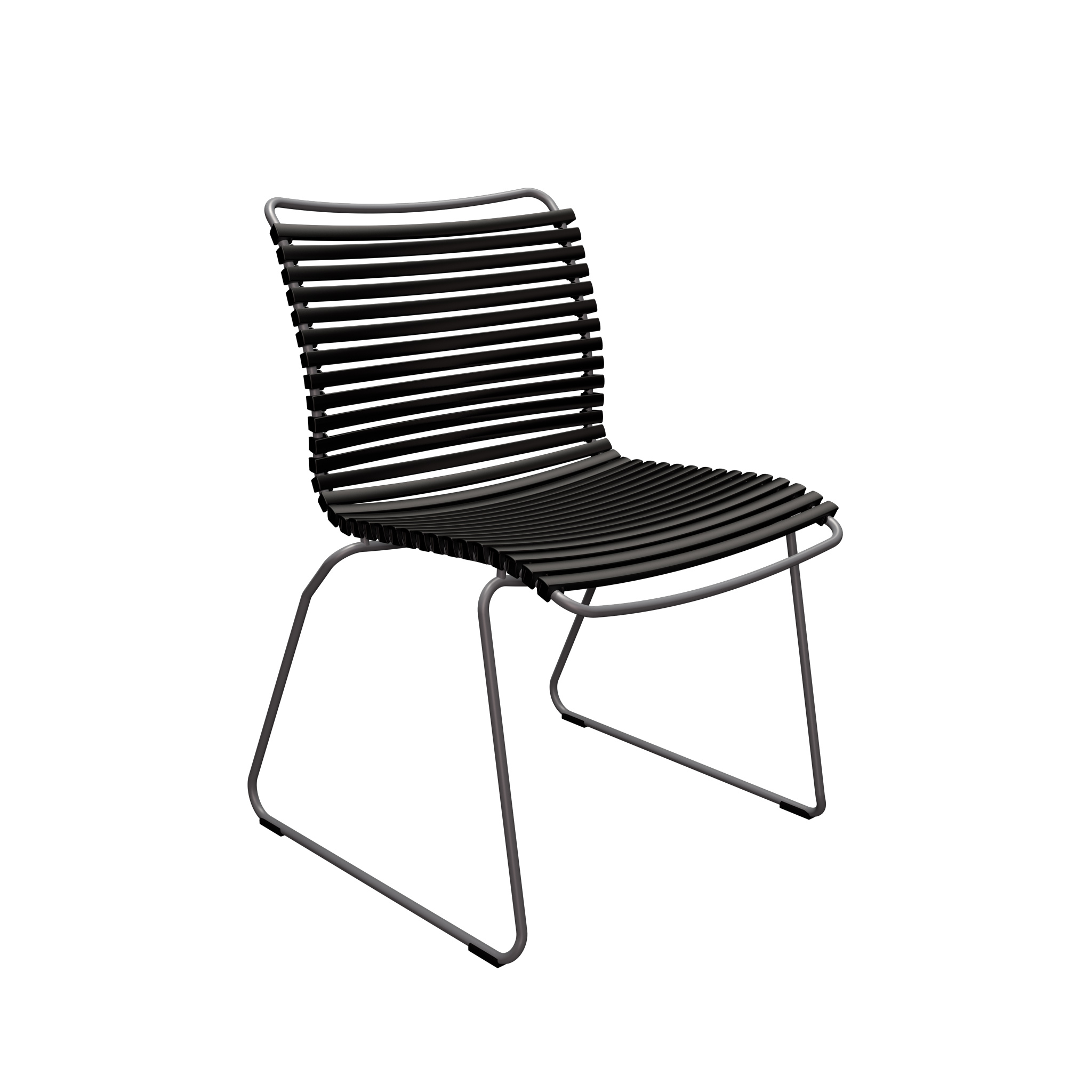 Houe // CLICK Dining Chair - garden chair without armrests, black