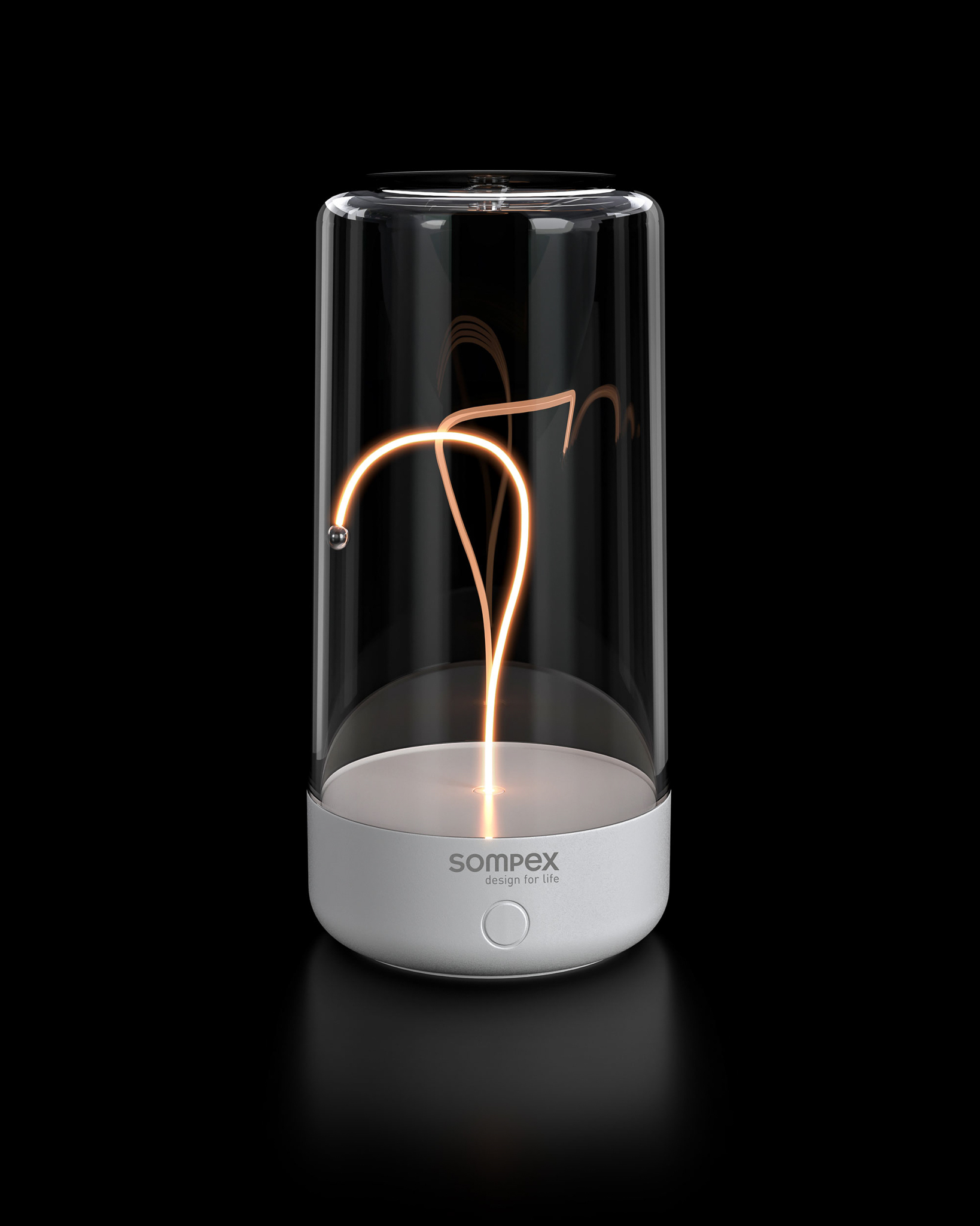 SOMPEX // PULSE - BATTERY-POWERED TABLE LAMP | SILVER