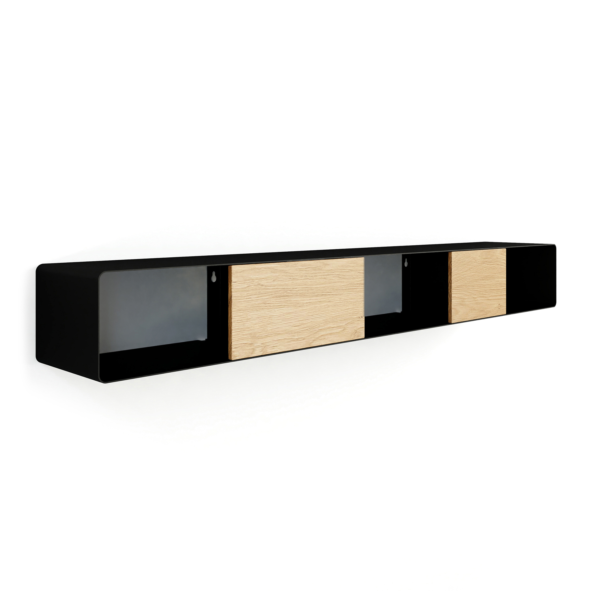 METALLBUDE // SION - HANGING CONSOLE | OAK - BLACK