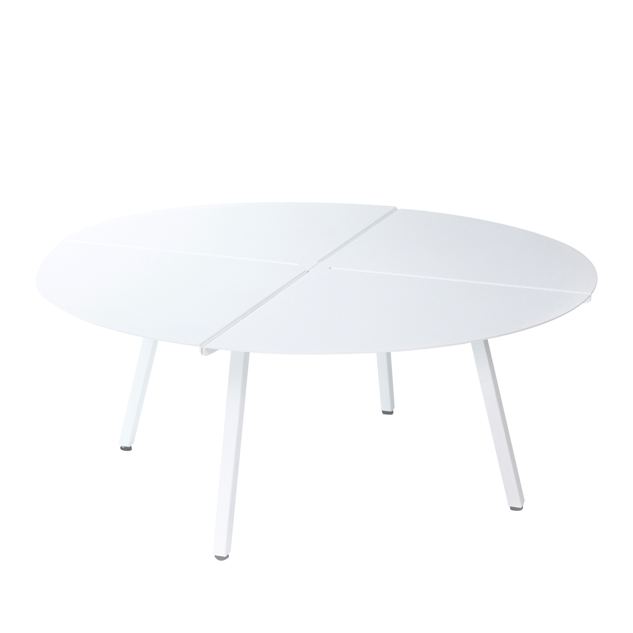 METALLBUDE // SUNIVA - OUTDOOR LOUNGE TABLE | ROUND | WHITE