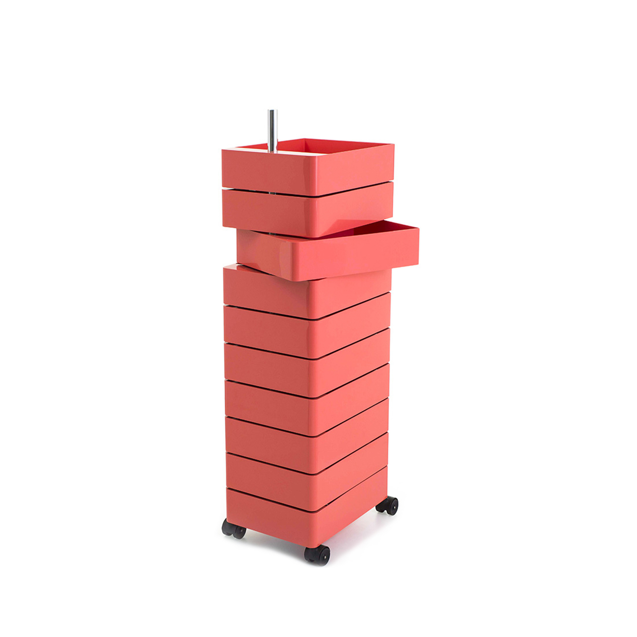 MAGIS // 360° - ROLLING CONTAINER | 10 DRAWERS | PINK