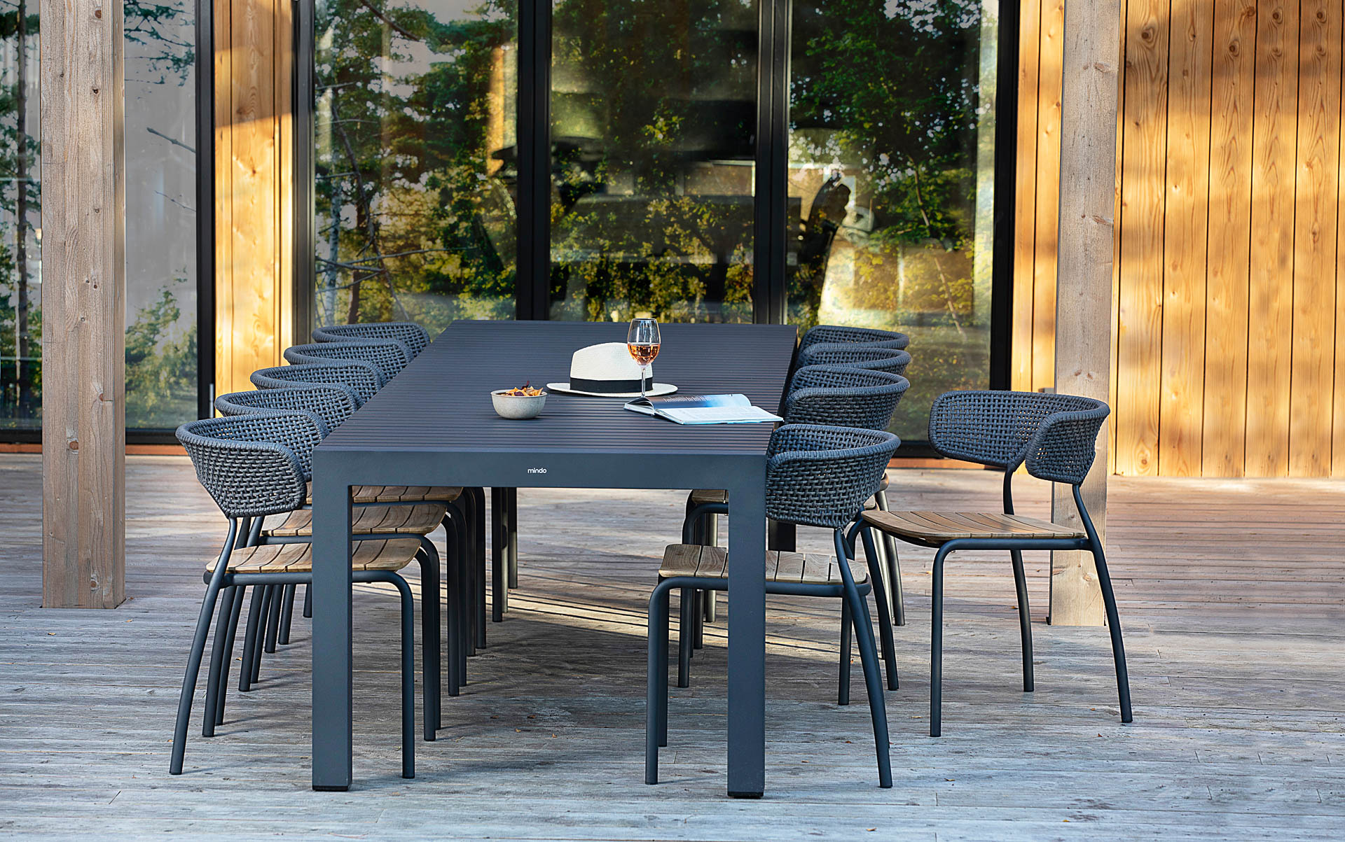 MINDO // MINDO 111 DINING TABLE EXTENSION - 100X263/325 | DARK GRAY