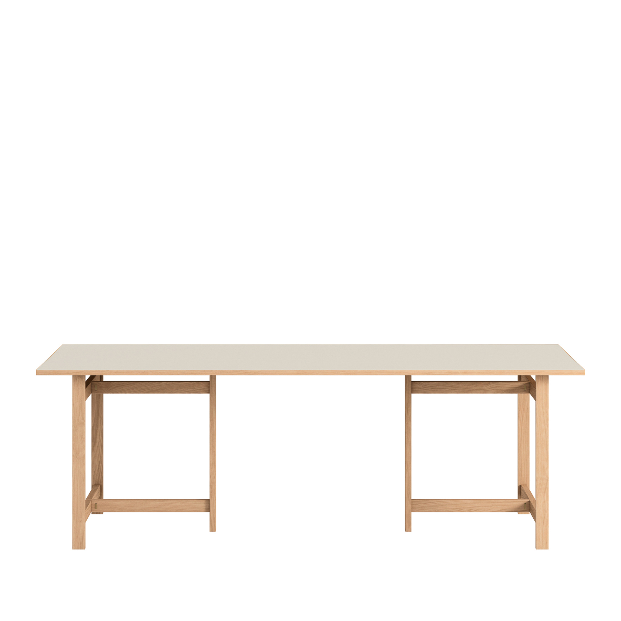 MOEBE // DINING TABLE - 2020 x 90 CM | LIGHT GREY