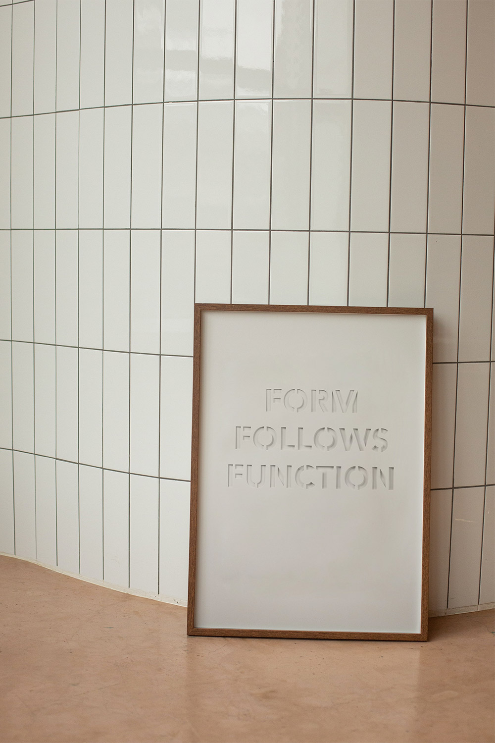 CINQPOINTS // FORM FOLLOWS FUNCTION - POSTER | 30X40CM | WEIß