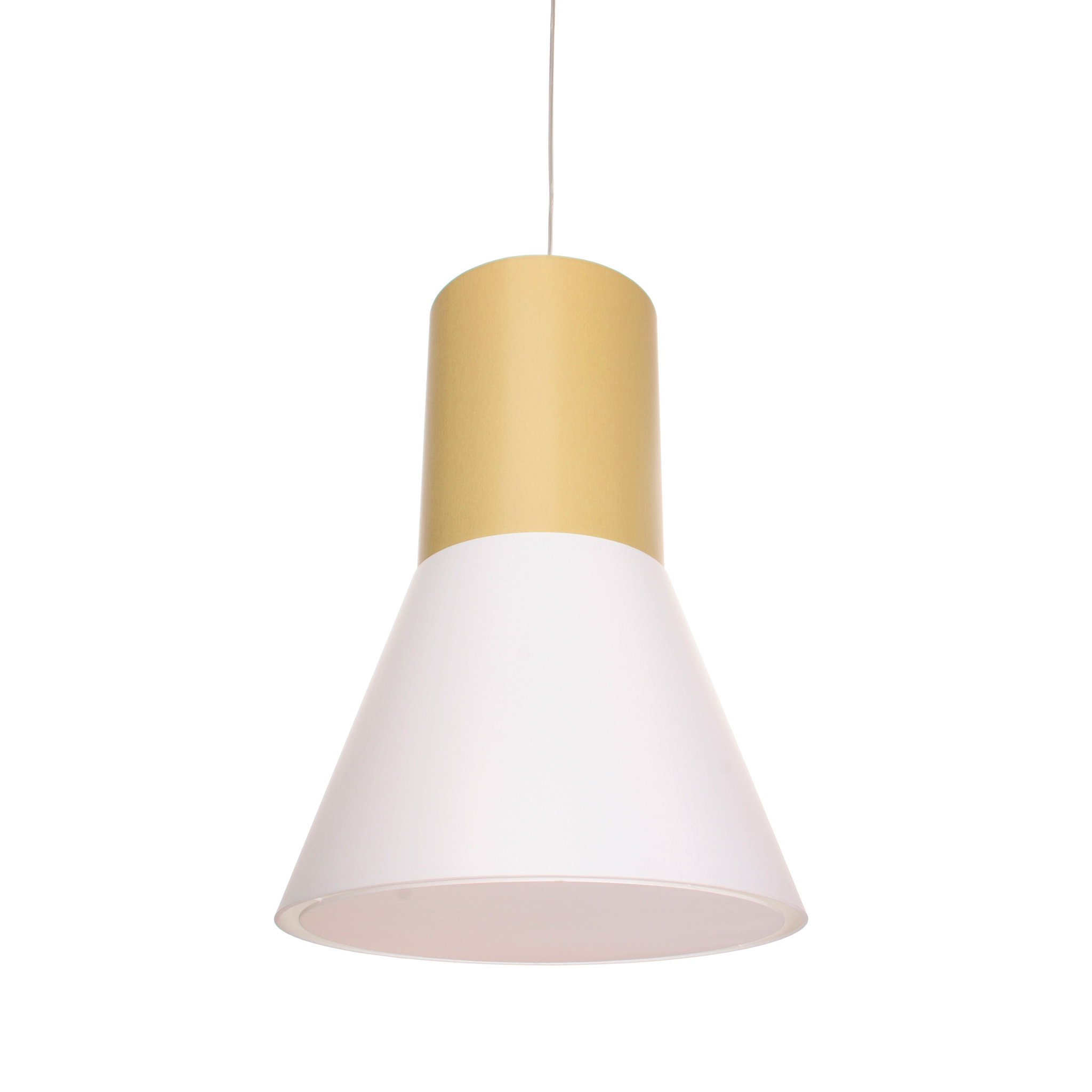 frauMaier // BigAndy white - Pendant lamp, senagold