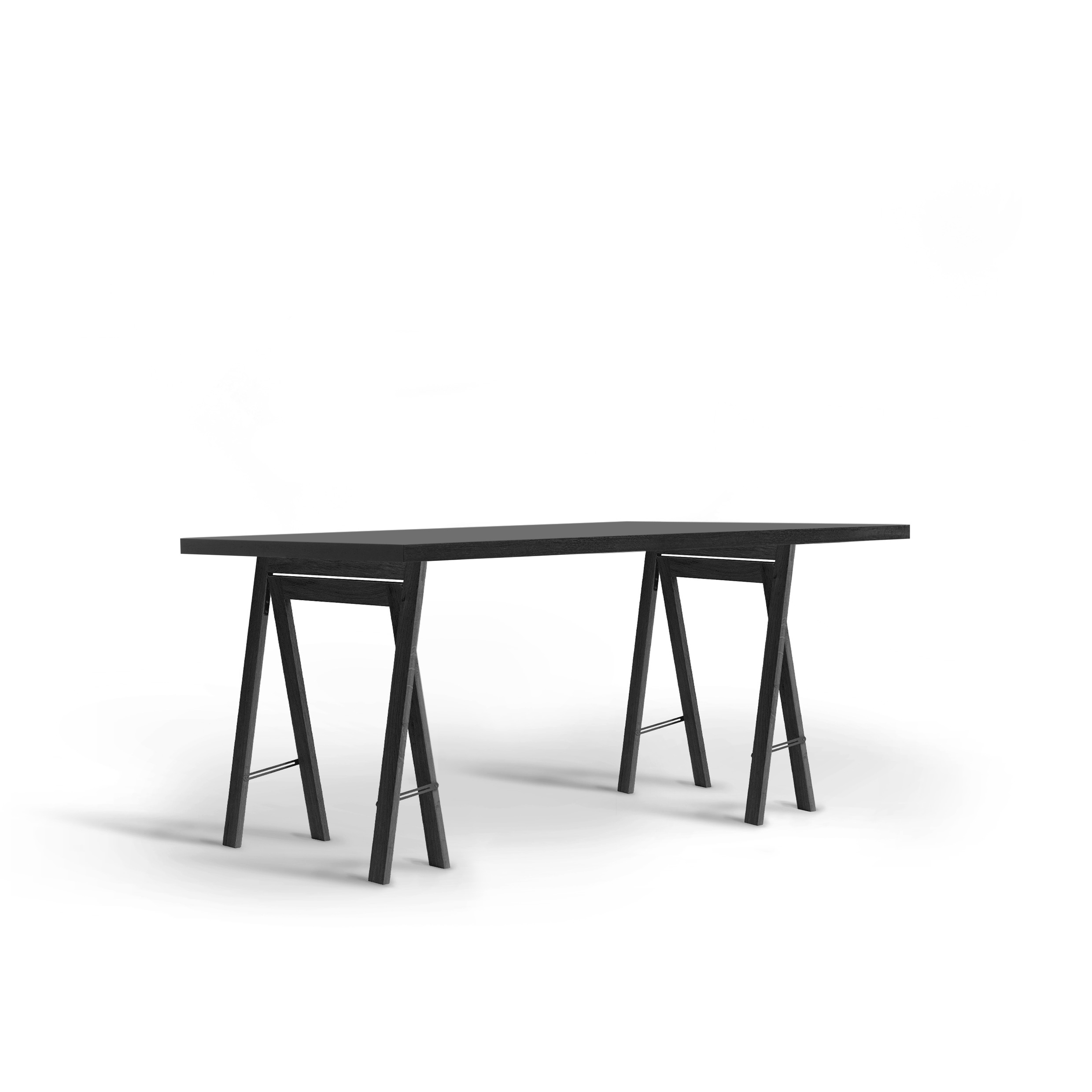 FORM EXCLUSIV // KUNO - TISCH | FENIX | SCHWARZ  - 220CM X 100CM X 4CM - SCHWARZ - FORM & REFINE BÖCKE