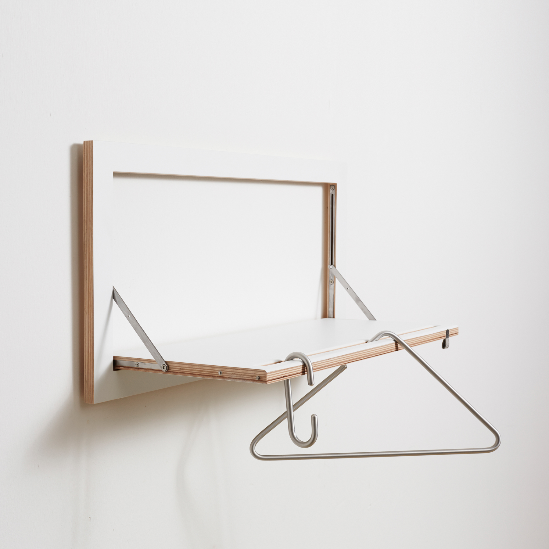 AMBIVALENZ // FLÄPPS - CLOTHES RAIL HÄNGRAIL | 80X40-1 | WHITE