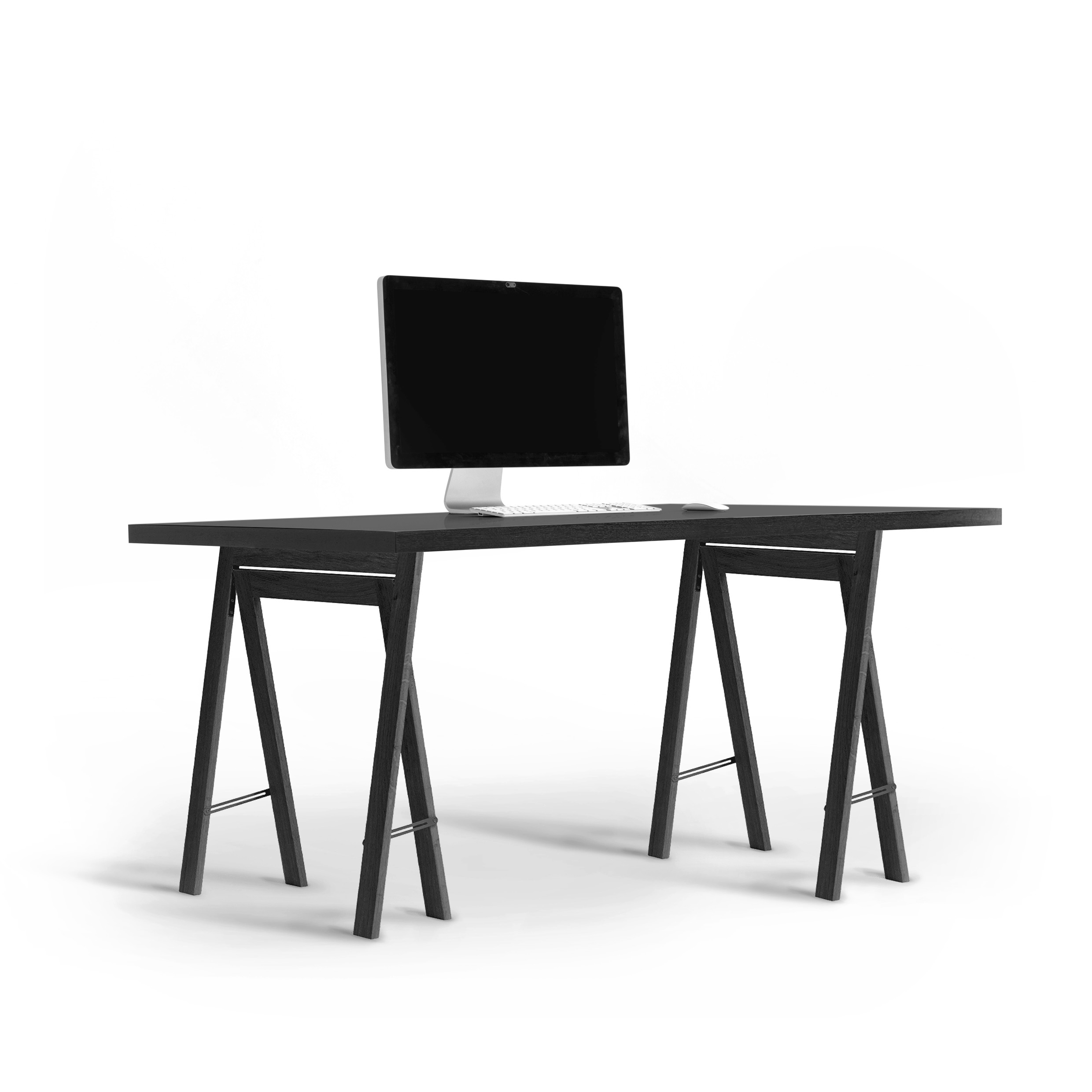 FORM EXCLUSIV // KUNO - TISCH | FENIX | SCHWARZ  - 220CM X 100CM X 4CM - SCHWARZ - FORM & REFINE BÖCKE