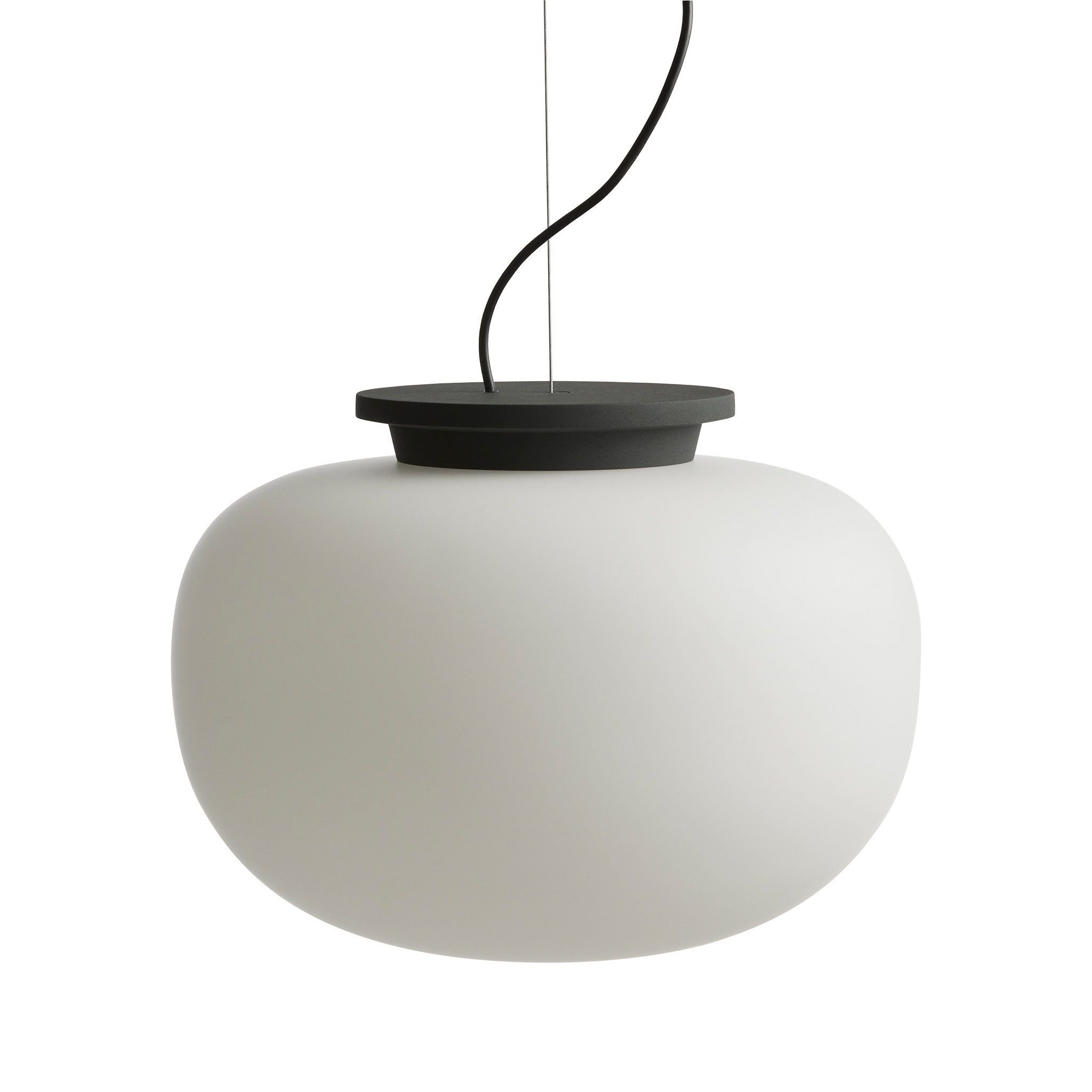 FRANDSEN // SUPERNATE PENDANT Ø38 EU - OPAL WHITE/BLACK