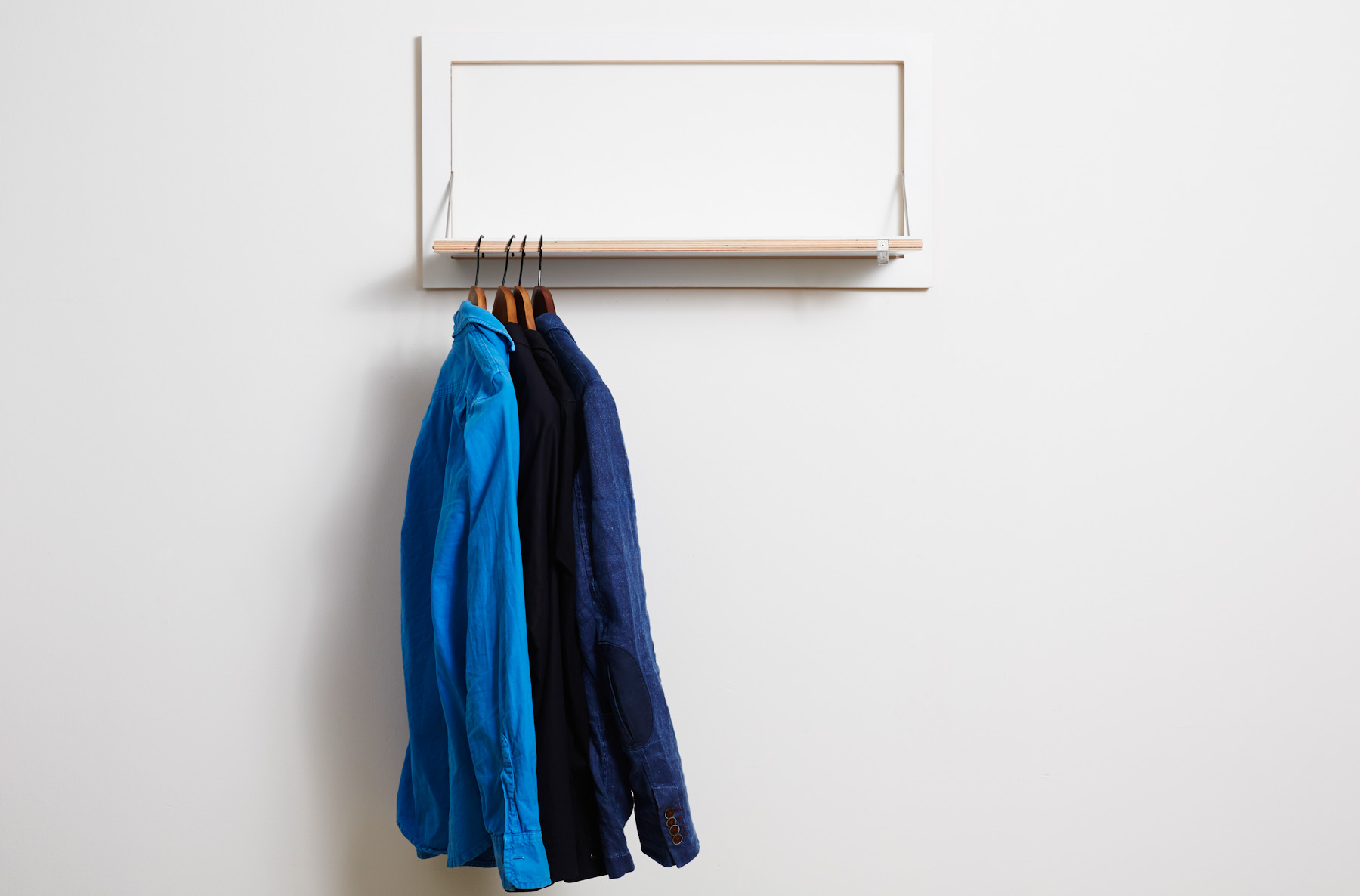 AMBIVALENZ // FLÄPPS - CLOTHES RAIL HÄNGRAIL | 80X40-1 | WHITE