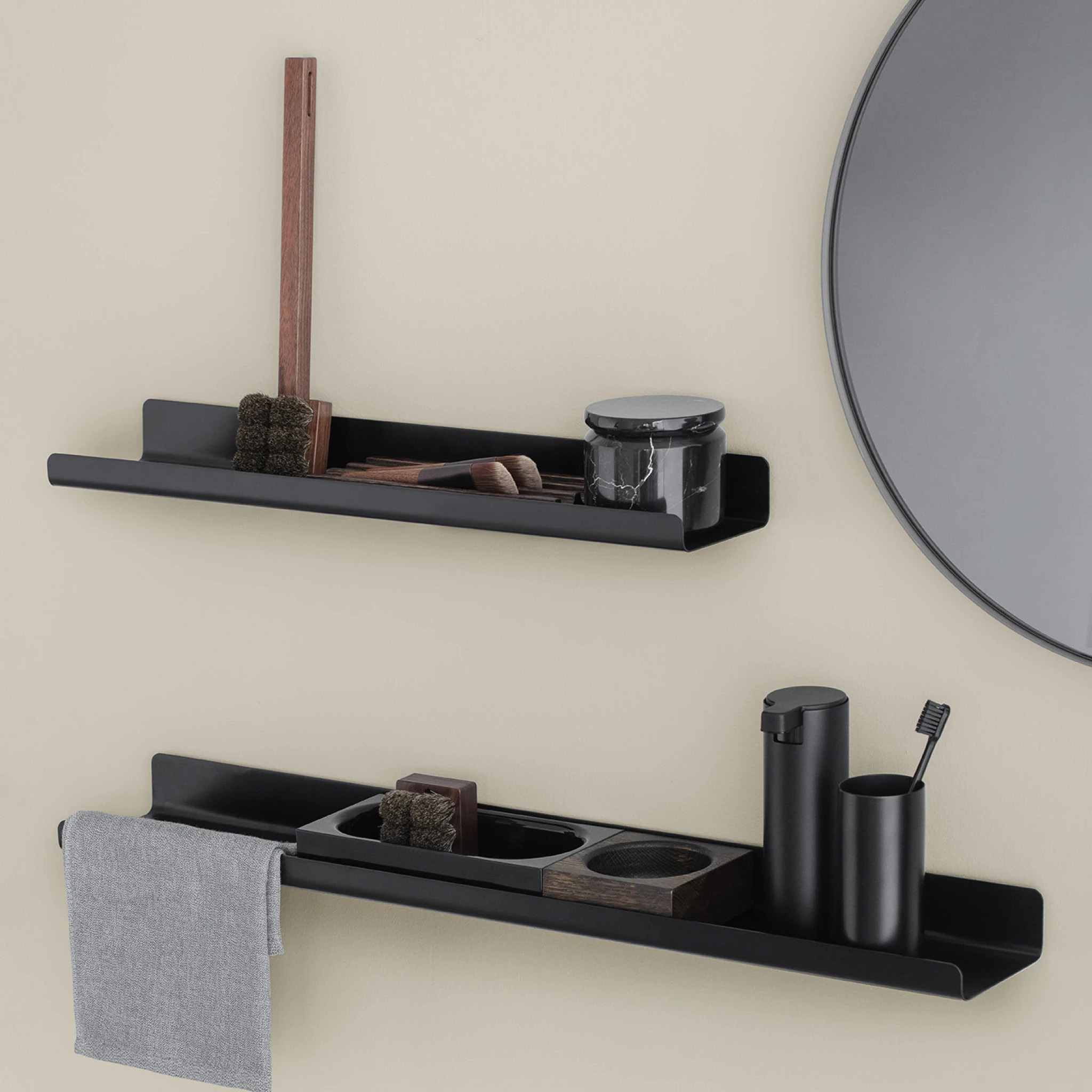 BLOMUS // MODO - WALL SHELF | BLACK | SIZE L