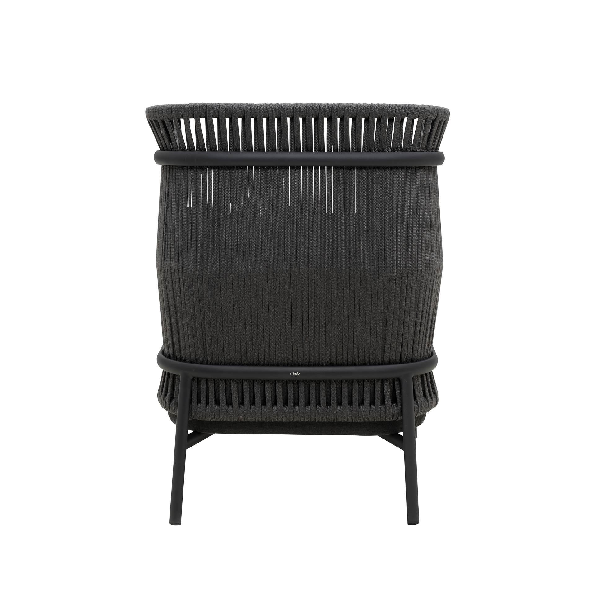 MINDO // MINDO 106 HIGH BACK LOUNGE CHAIR - DARK GREY | BLACK