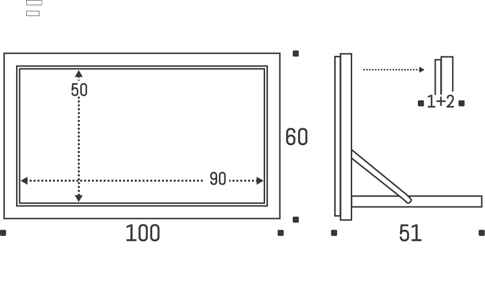 AMBIVALENZ // FLÄPPS - SEKRETÄR/IN | 100X60-1 | WEISS