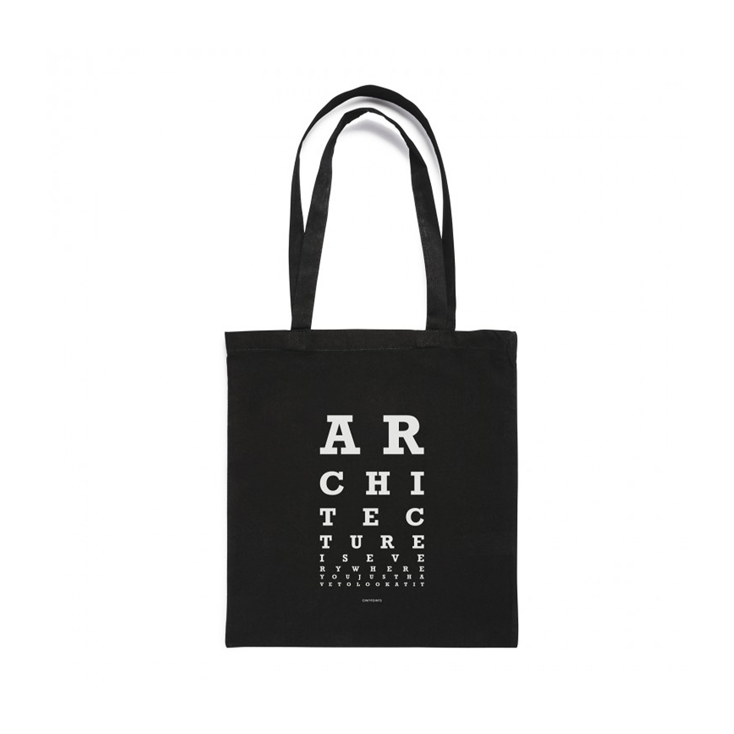 CINQPOINTS // TOTE BAG SCALE - CARRYING BAG | 35 x 40 CM | BLACK