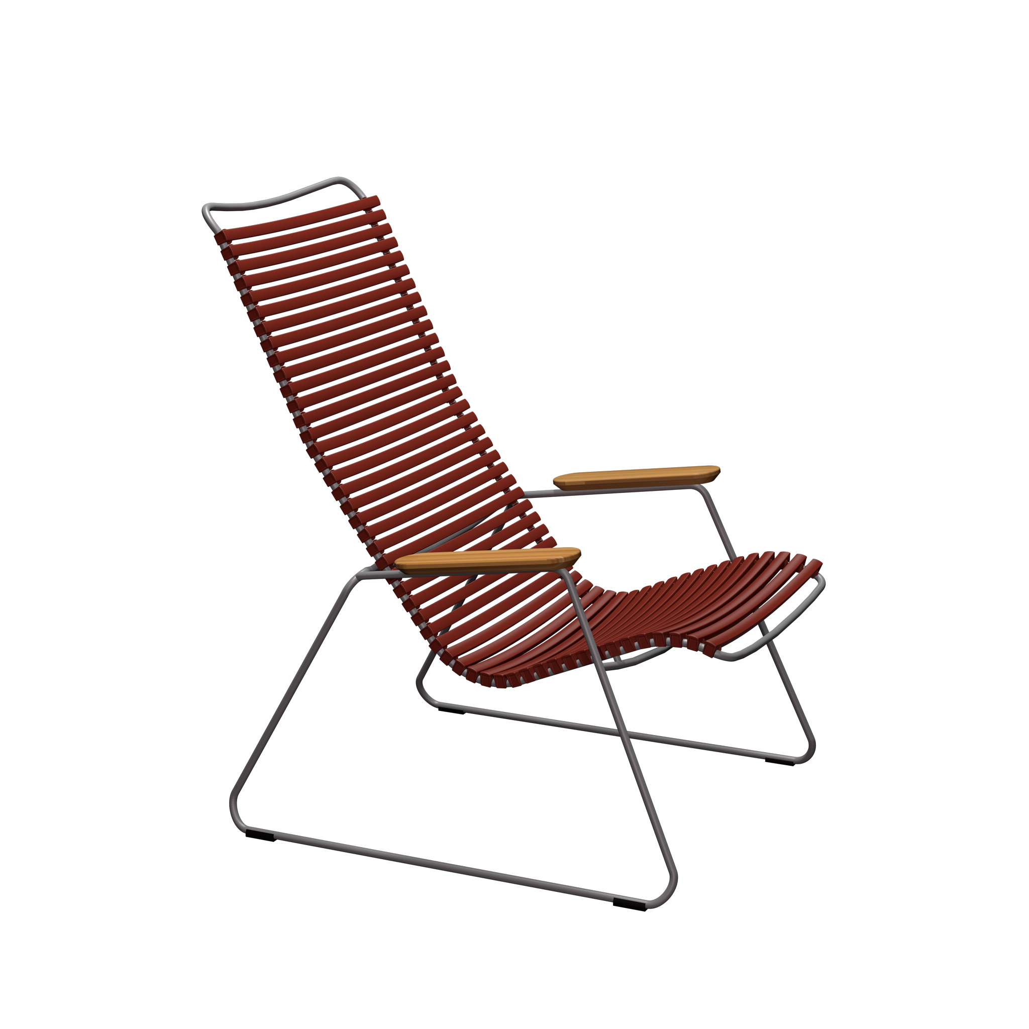 Houe // CLICK Lounge Chair - garden armchair, paprika