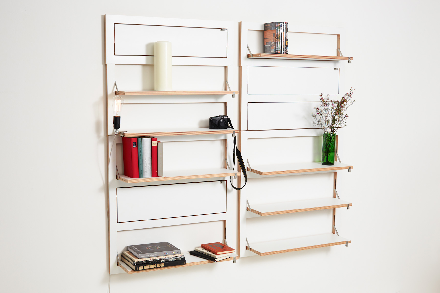 AMBIVALENZ // FLÄPPS - SHELF | 80X80-3 | WHITE