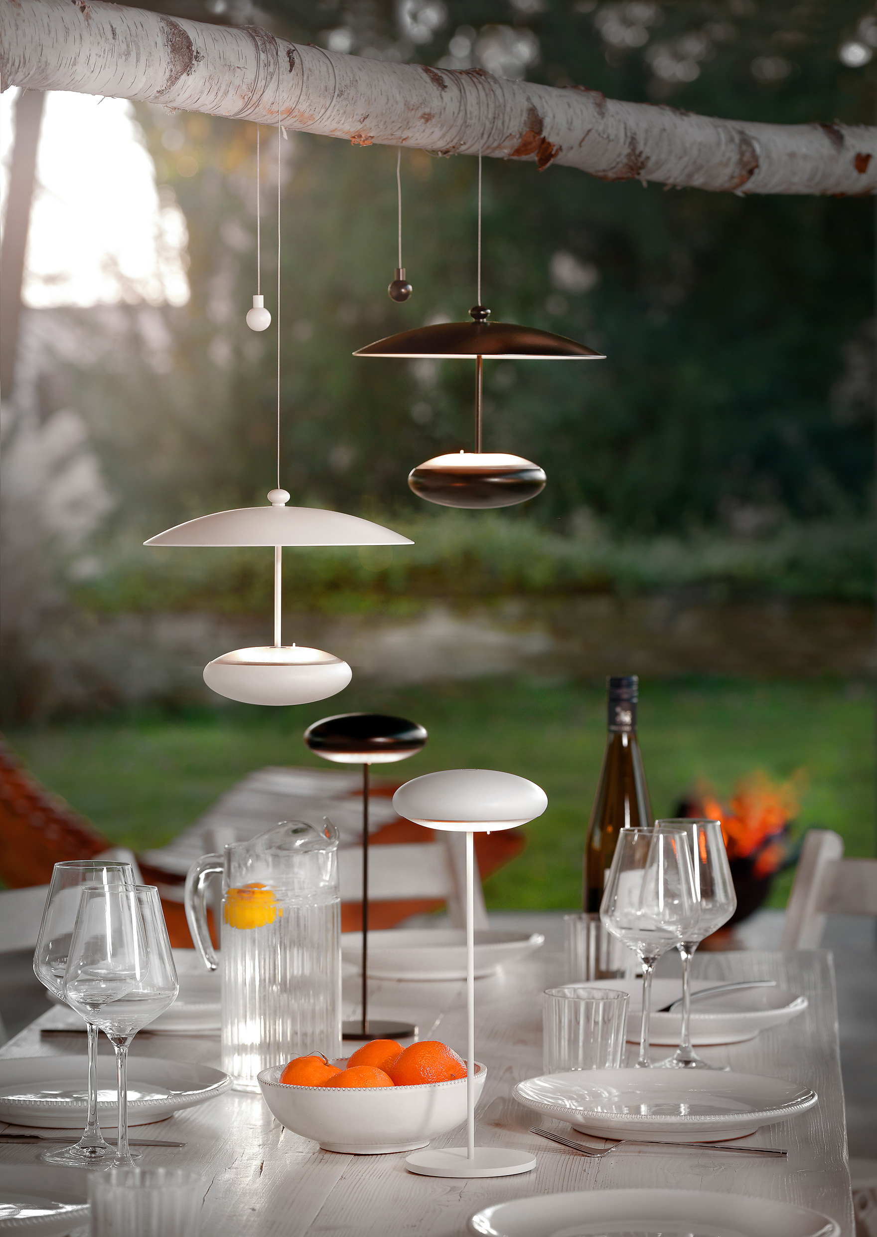 SOMPEX // FLYER - OUTDOOR BATTERY LAMP - TABLE- & PENDANT LAMP | WHITE