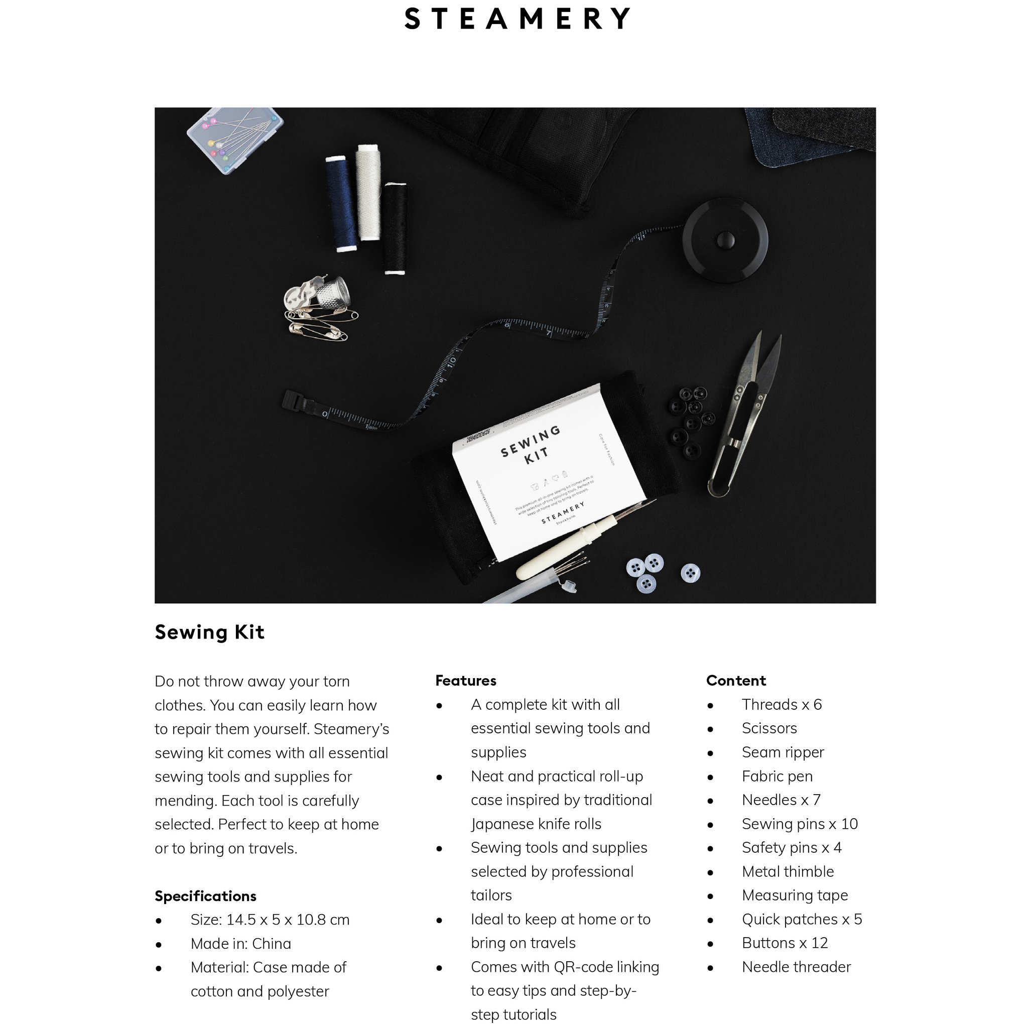 STEAMERY // SEWING KIT