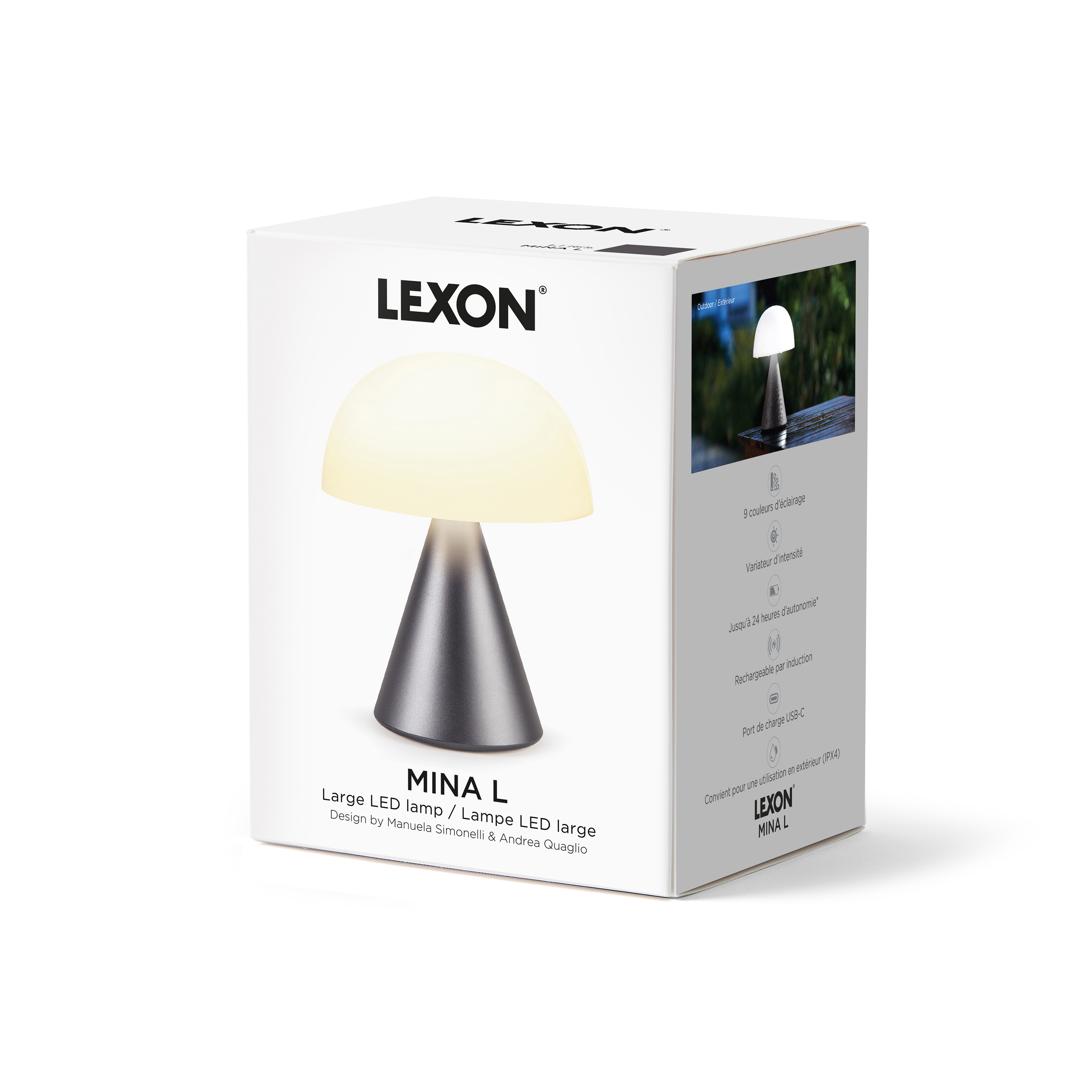 LEXON DESIGN // MINA L - LED TABLE LAMP | WHITE