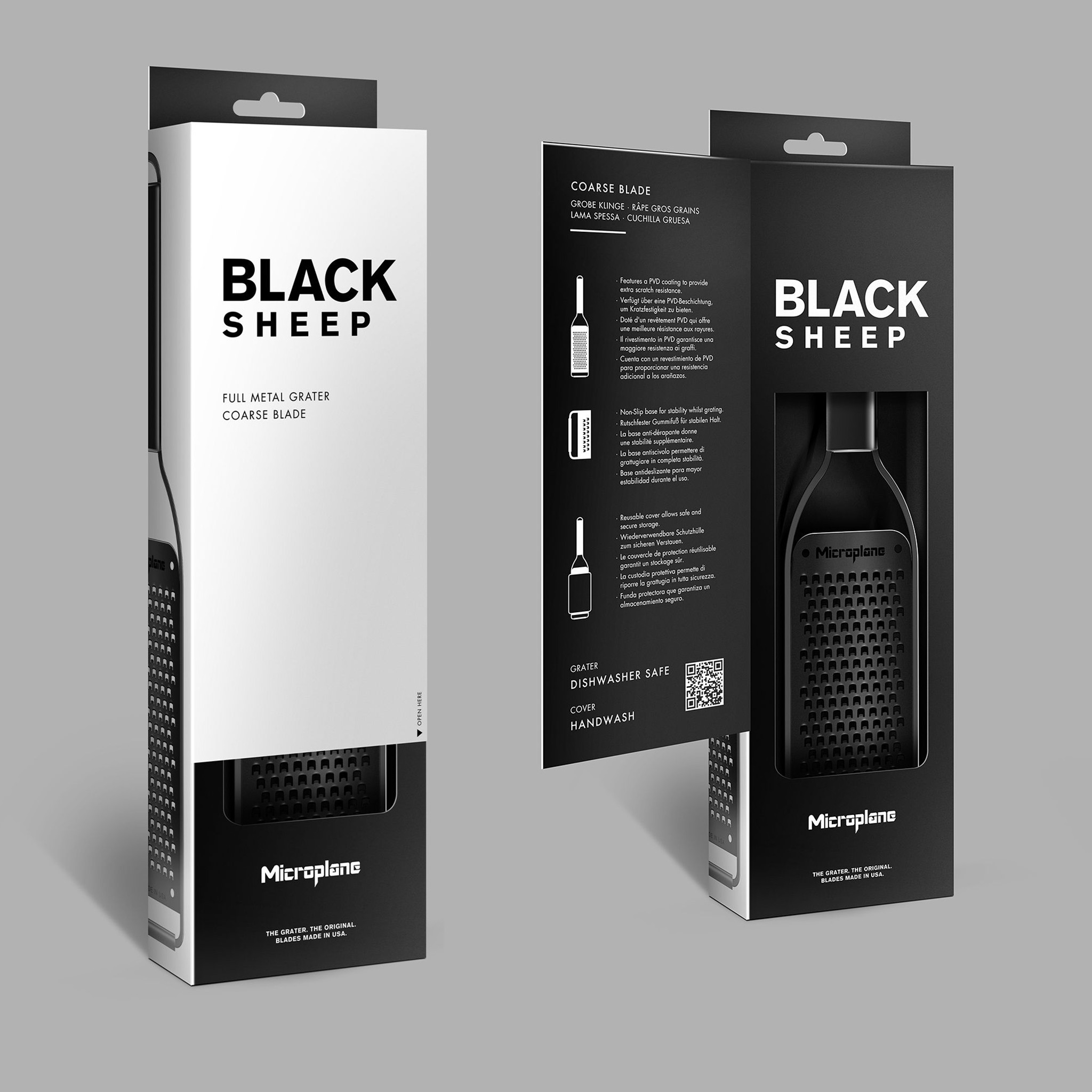 MICROPLANE // KÜCHENREIBE - BLACK SHEEP SERIE | GROB