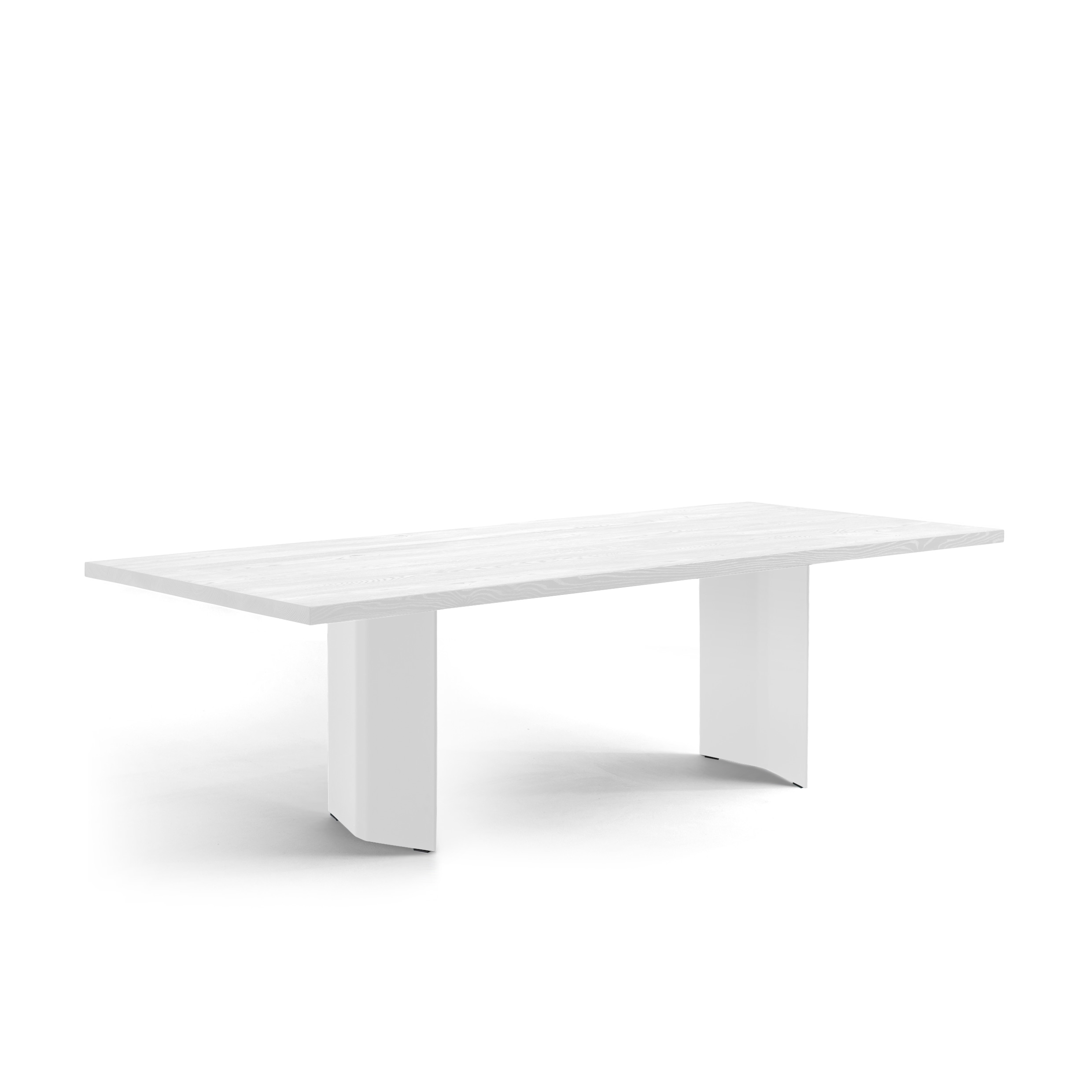 FORM EXCLUSIVE // FYNN - DINING TABLE | GERMAN OAK | WHITE OILED - SINGLE WHITE - 240CM X 100CM X 4CM