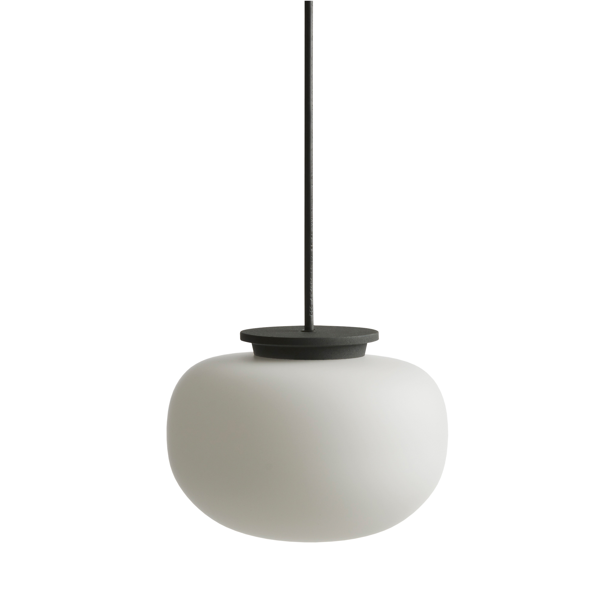 FRANDSEN // SUPERNATE PENDANT Ø28 EU - PENDELLEUCHTE | OPAL WHITE/BLACK