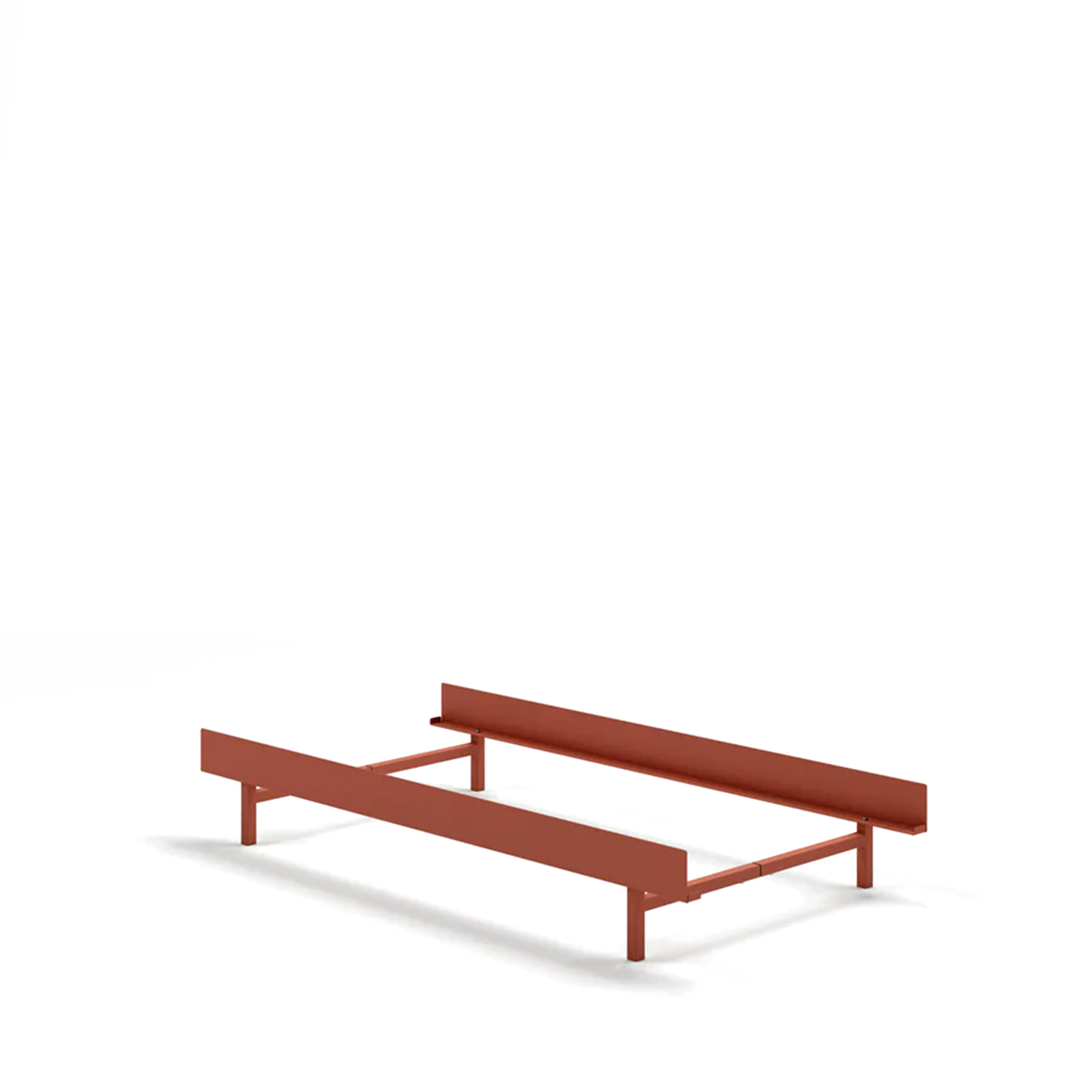 MOEBE // BED 90 CM (LOW) - TERRACOTTA | NO SLATS | NO SIDE TABLE