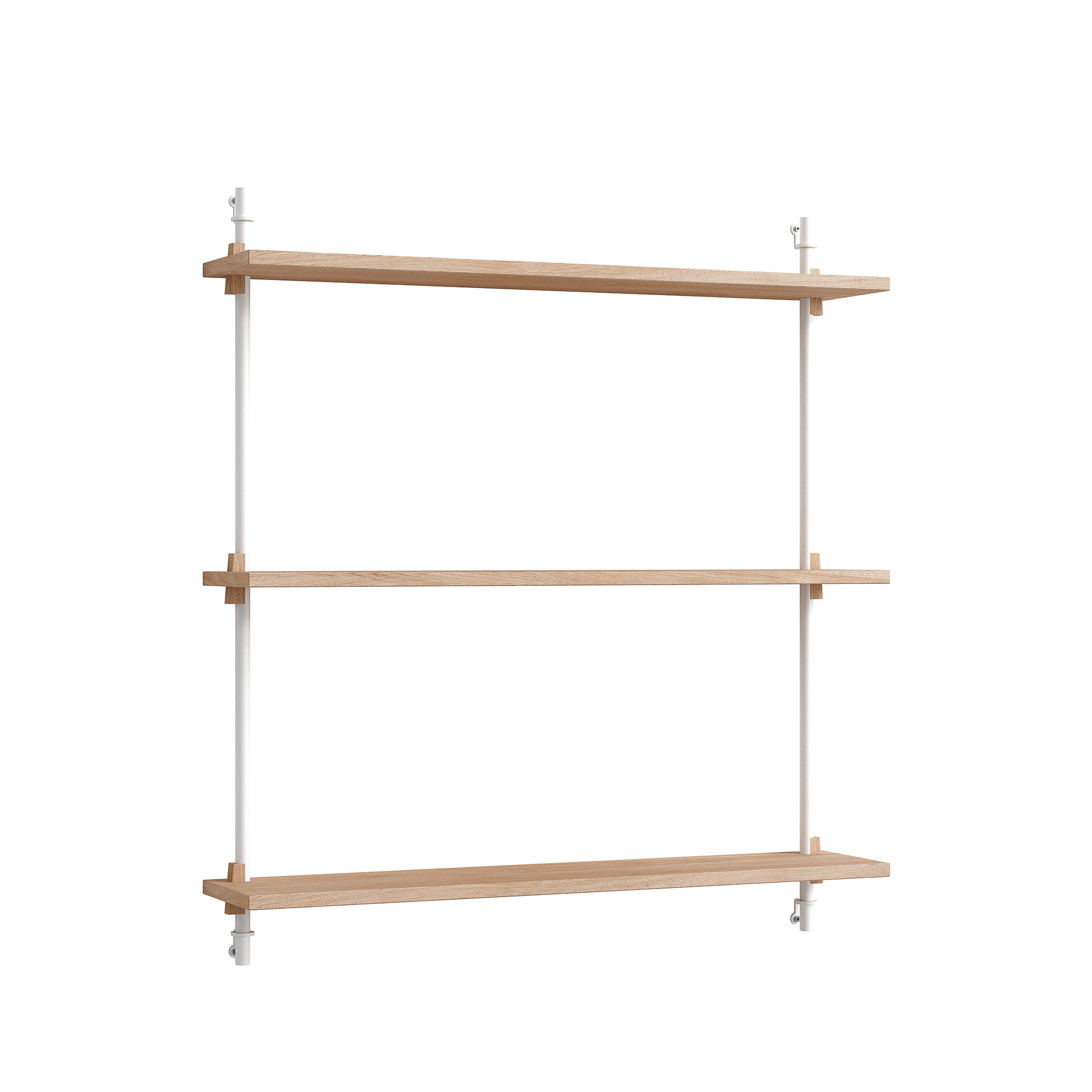 MOEBE // WANDREGAL - WS.85.1 | 85CM x 92CM |  OAK SHELVES |  WHITE LEGS