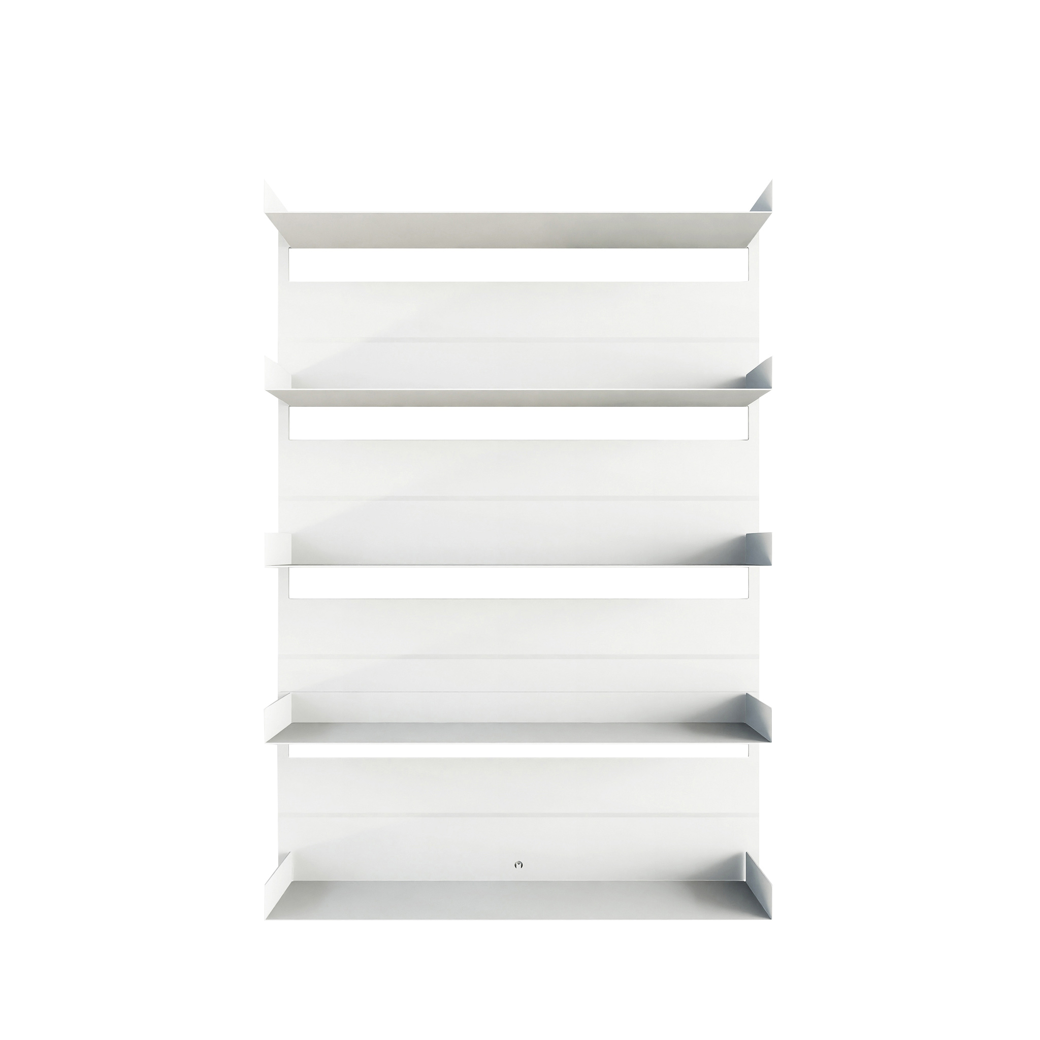 METALLBUDE // ARIS - WALL SHELF | WHITE - 5 SHELVES