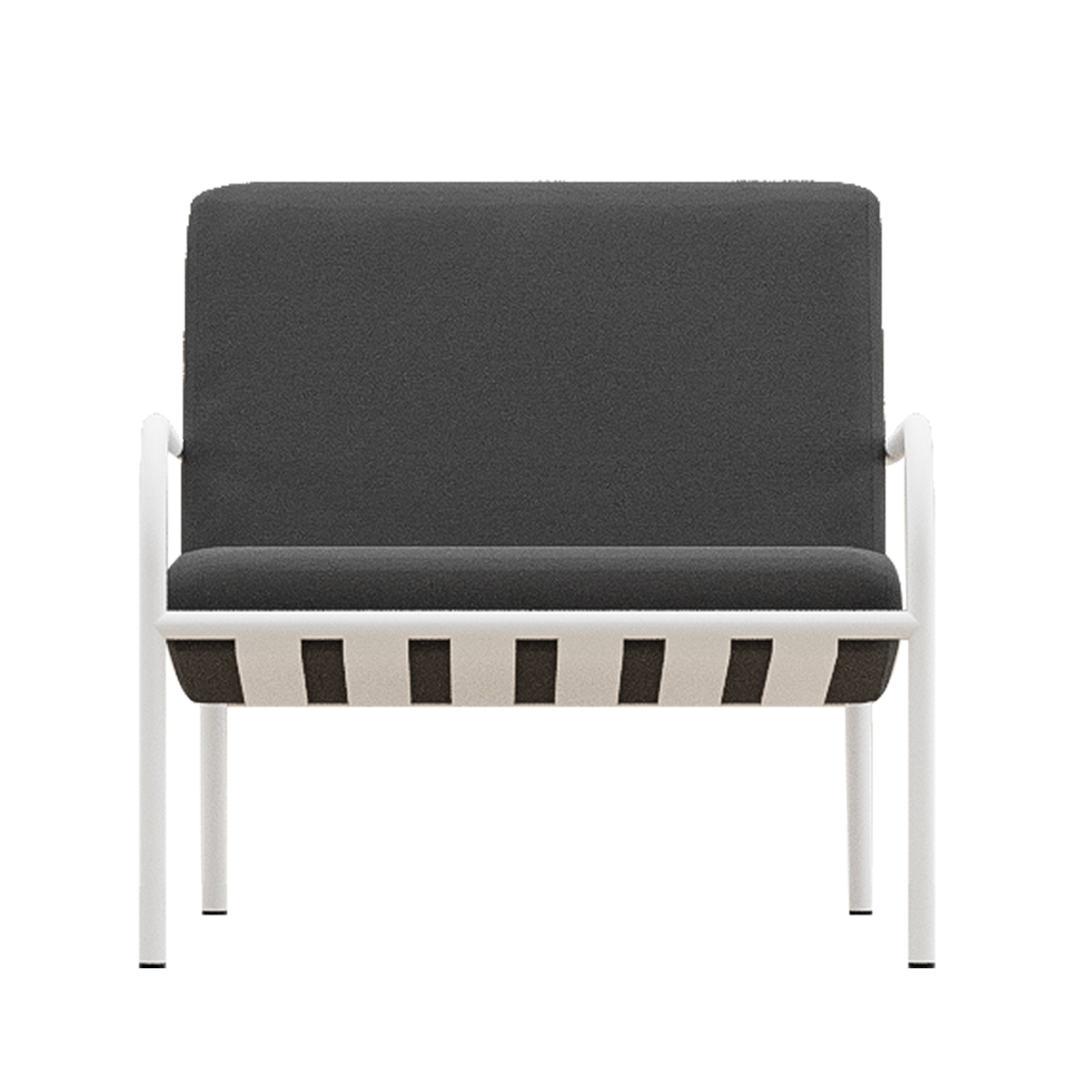 METALLBUDE // DIEGO - LOUNGE CHAIR | OUTDOOR | WHITE/GRAPHITE