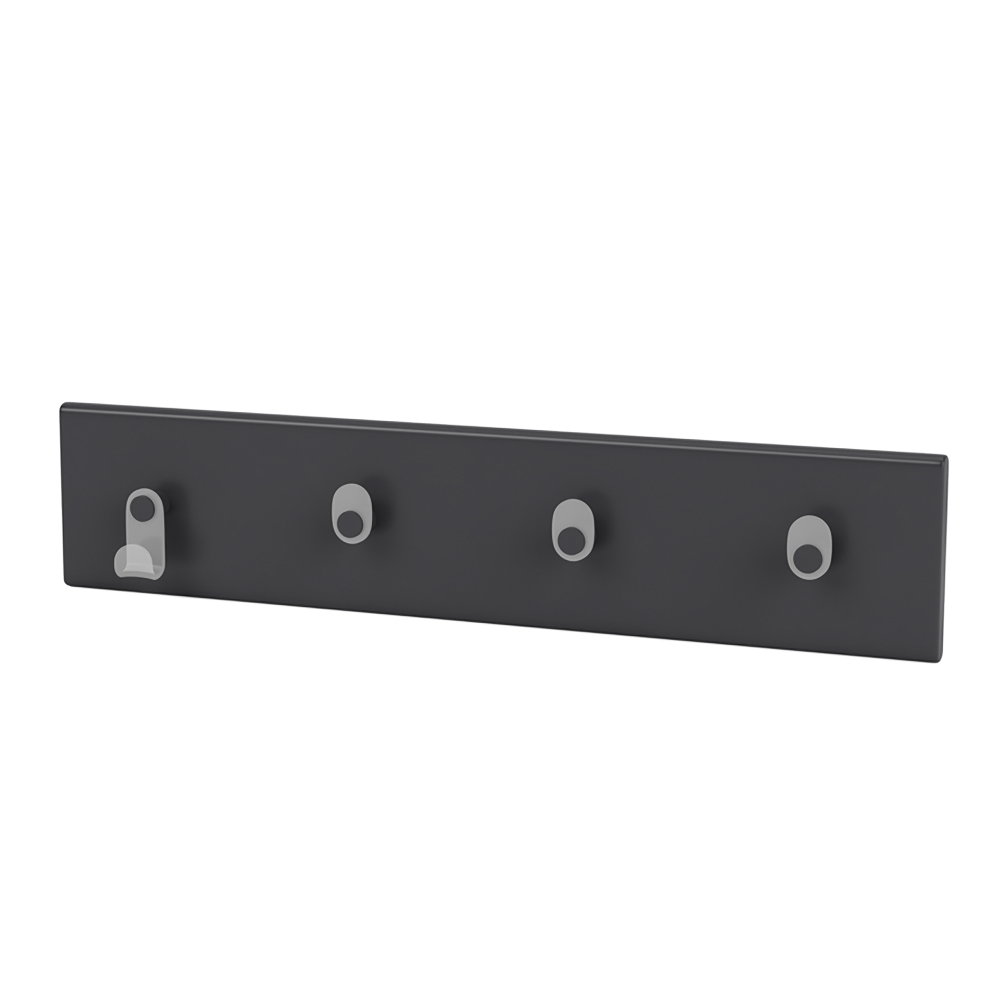 MONTANA // K812 - HOOK RAIL WITH FOUR BUTTONS | 04 ANTHRACITE