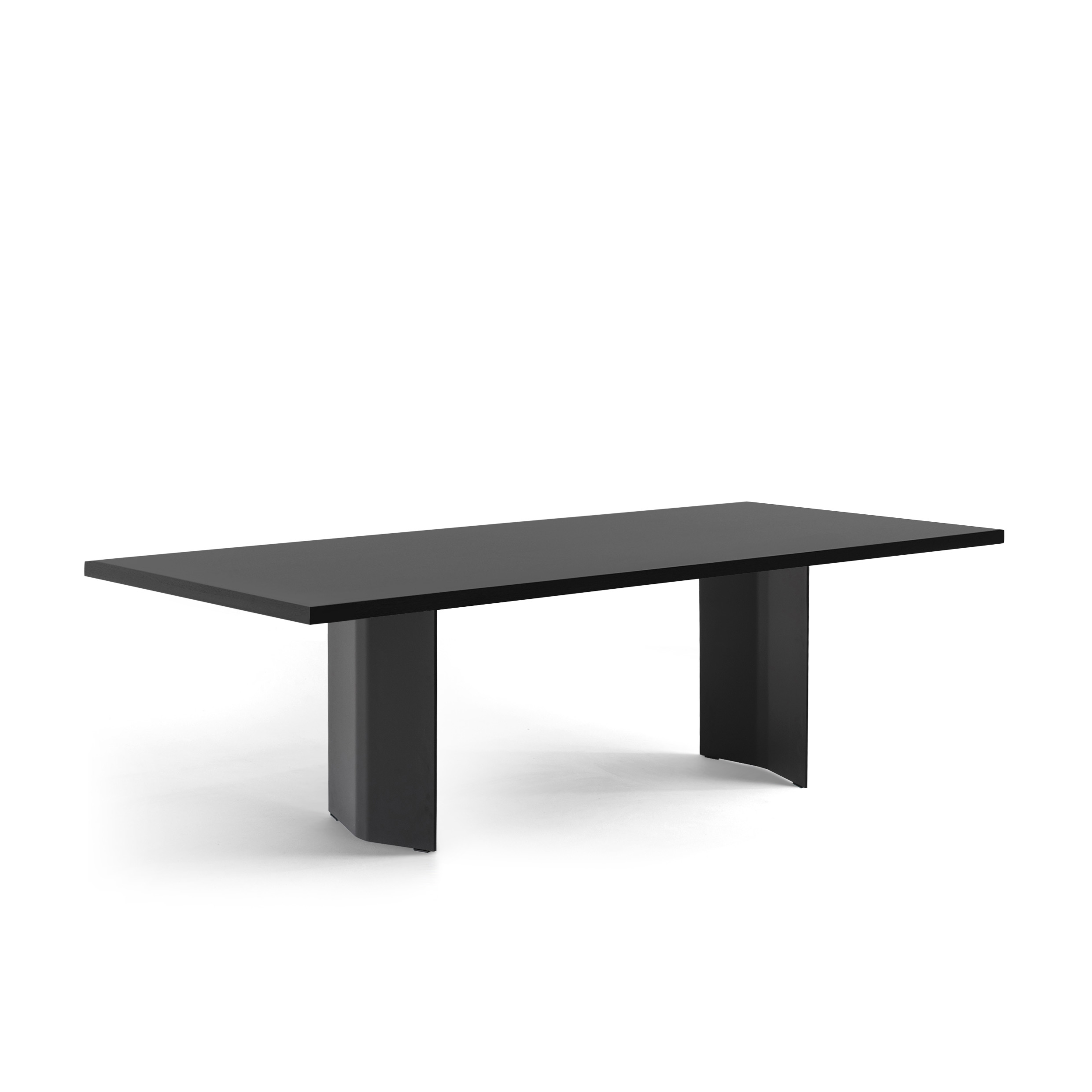 FORM EXCLUSIV // KUNO - TISCH | FENIX | SCHWARZ  - SCHWARZ - 240CM X 100CM X 4CM - SINGLE BLACK