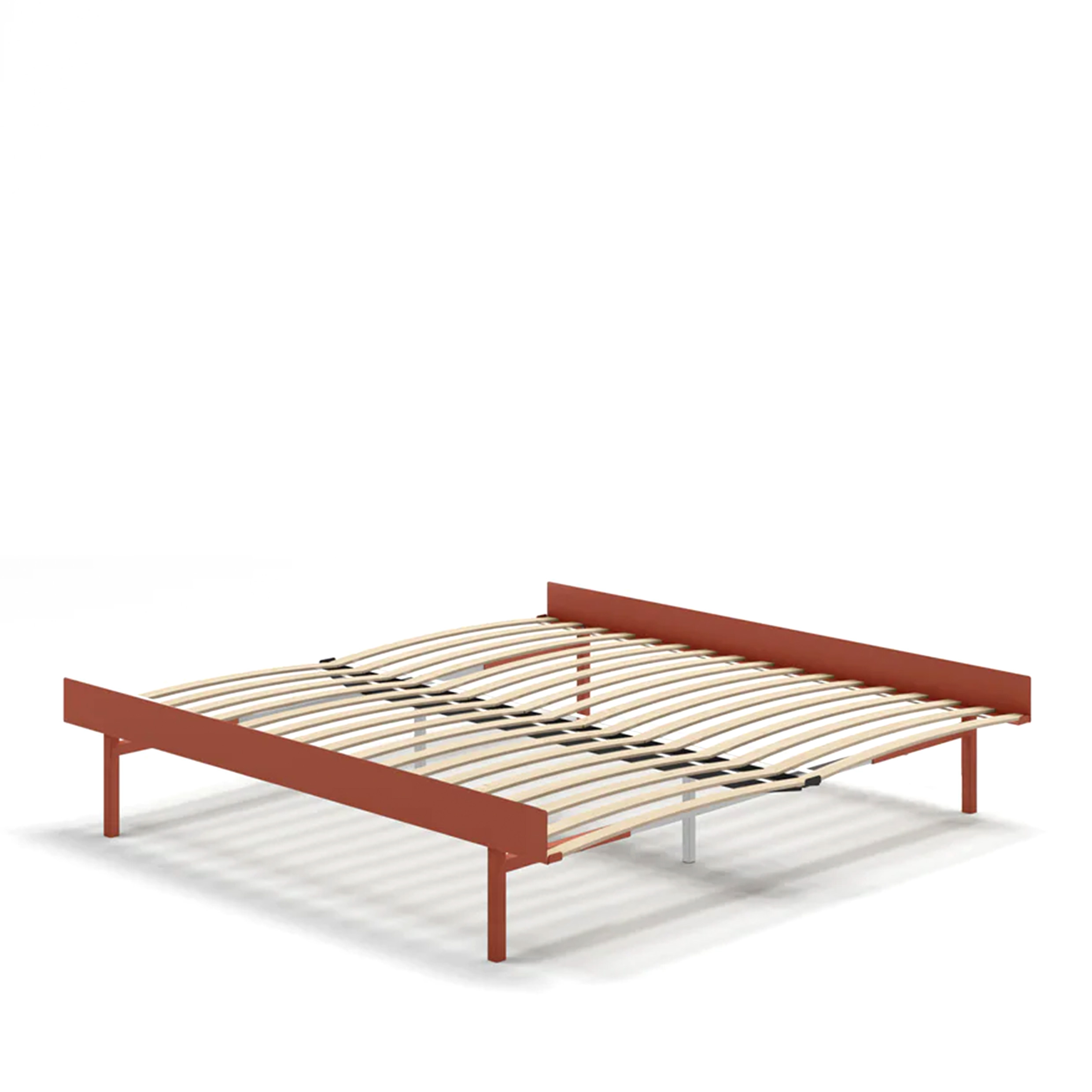 MOEBE // BED 180 CM (TALL) - TERRACOTTA| WITH SLATS | NO SIDE TABLE