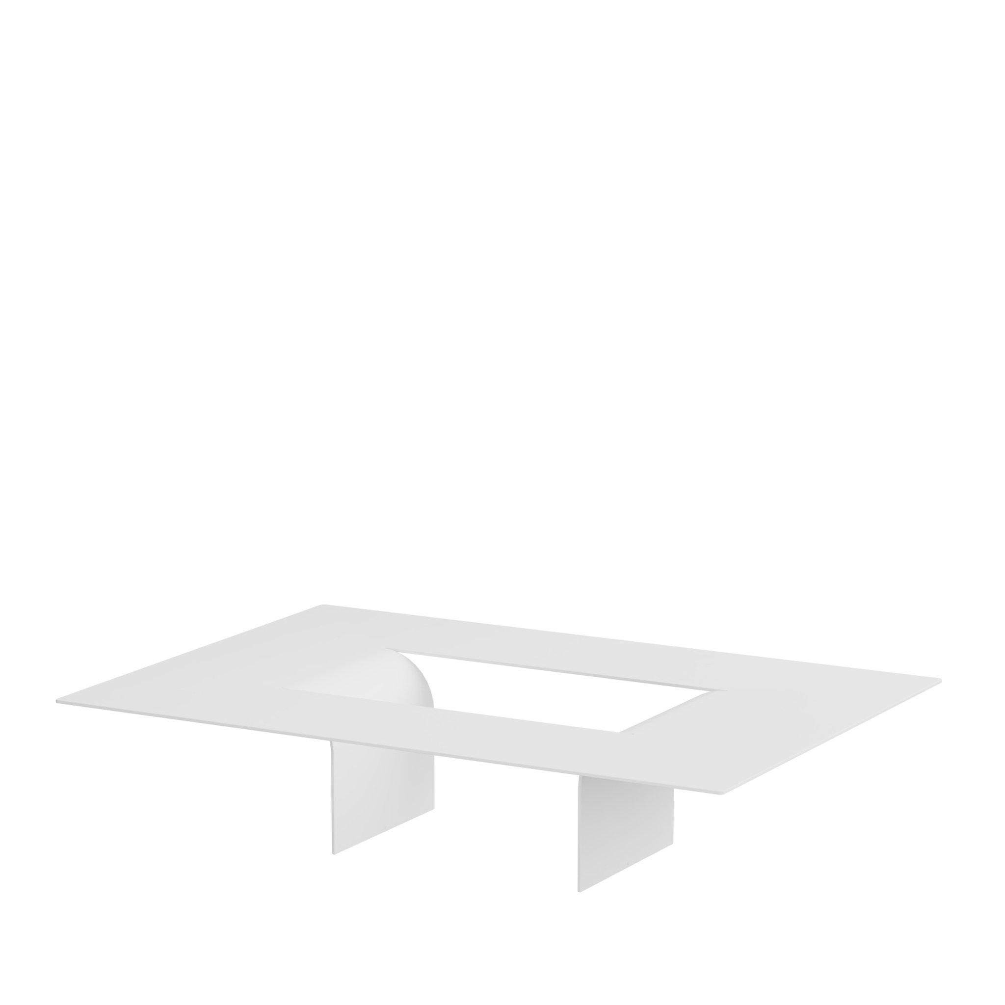 METALLBUDE // CUT - COFFEE TABLE | WHITE