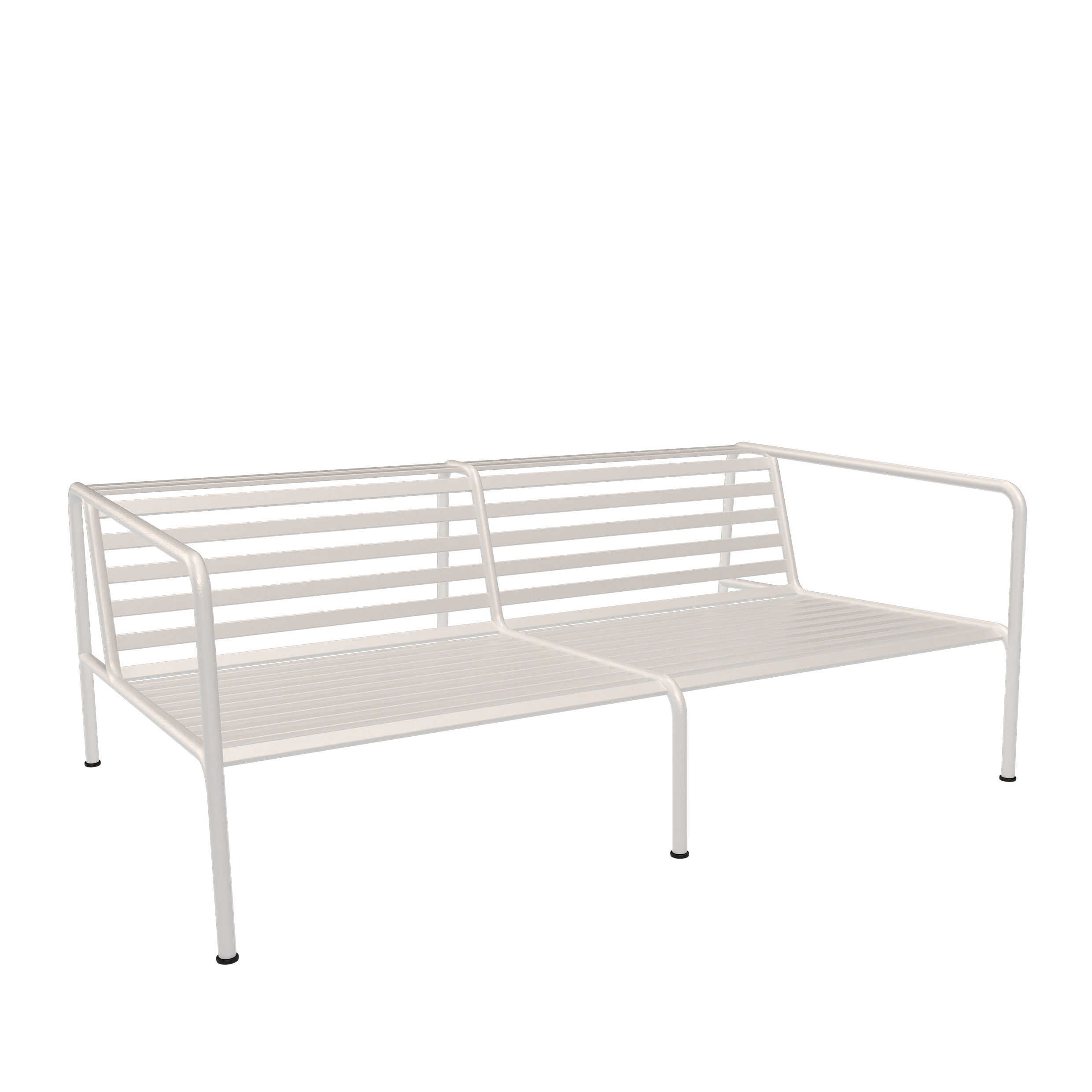 Houe // AVON 2-seater - Outdoor sofa, frame muted white, cushions muted white