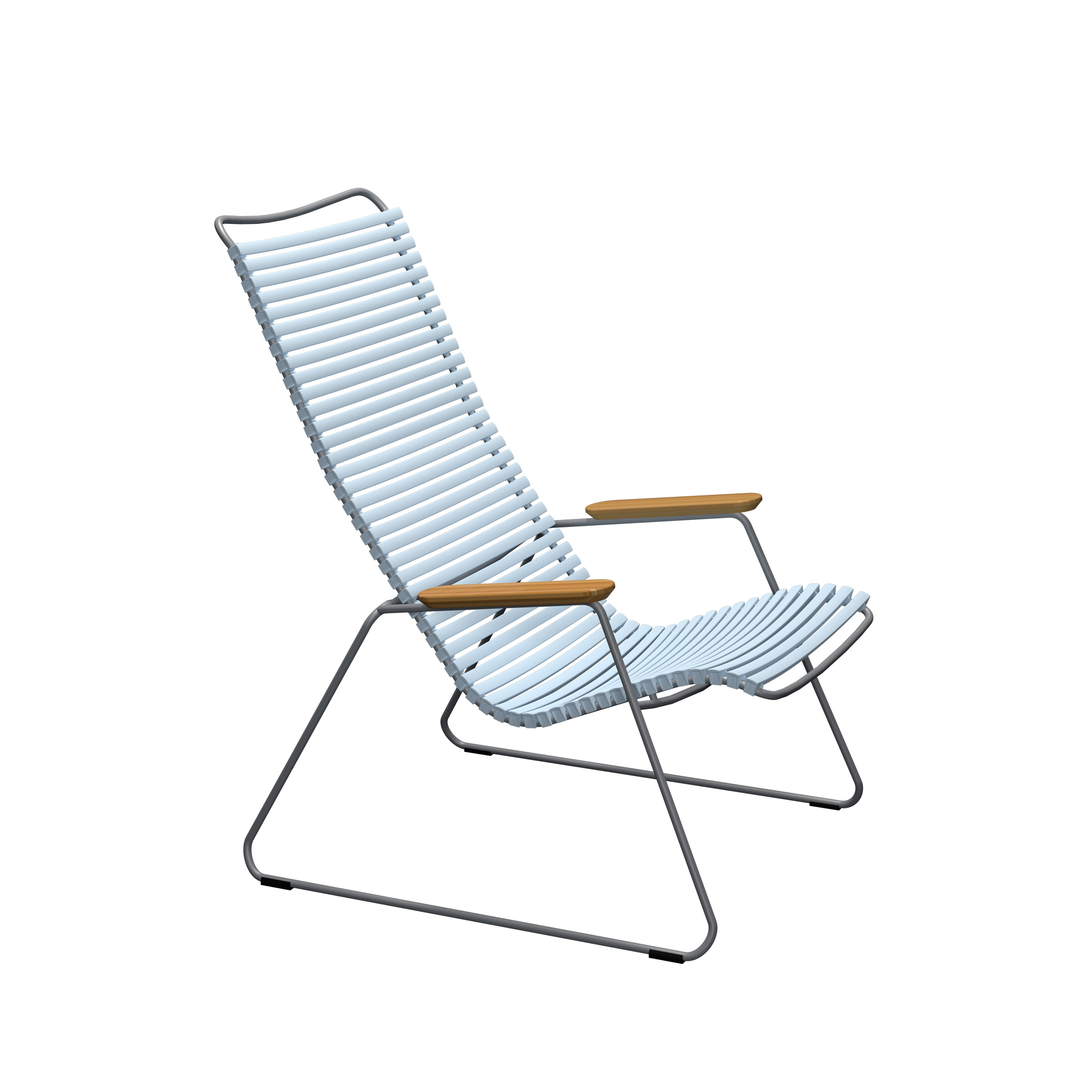 Houe // CLICK Lounge Chair - garden armchair, dusty light blue