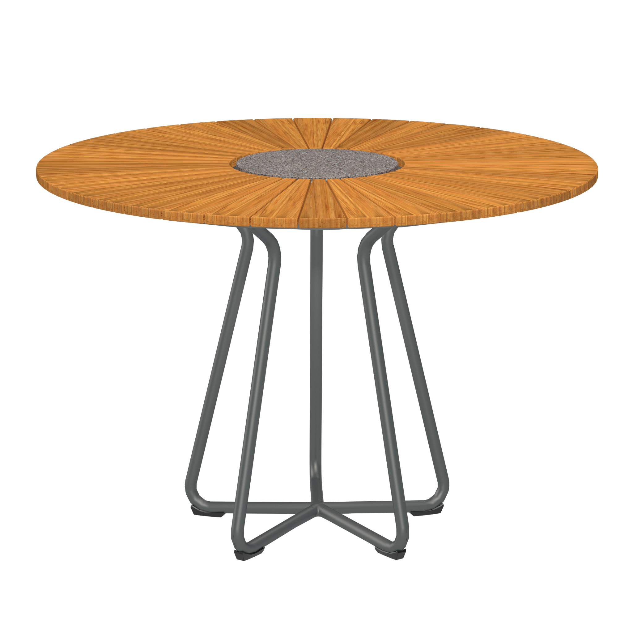 Houe // CIRCLE Dining Table - Outdoor dining table, bamboo, Ø110cm