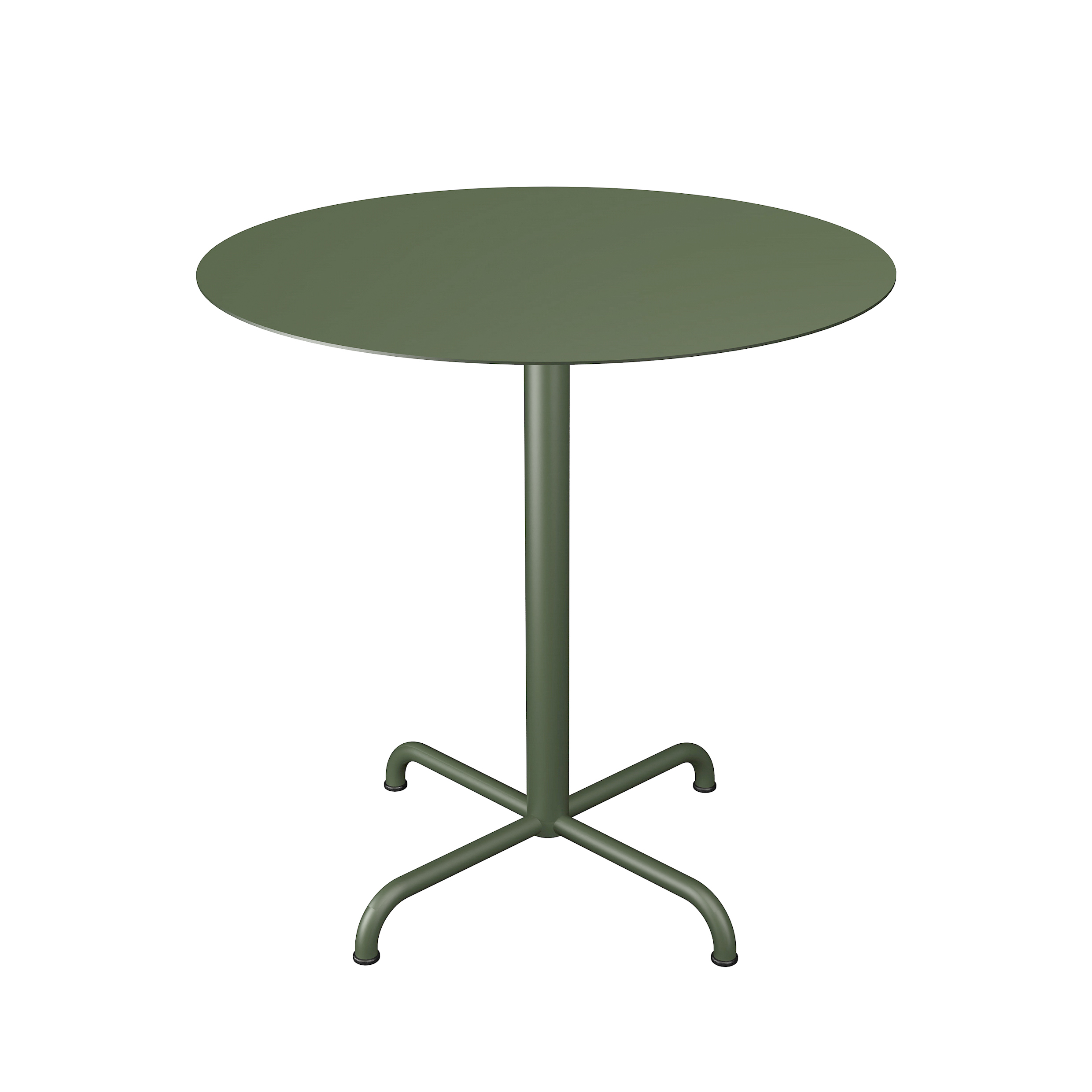 Houe // PICO Café Table - Bistro table, star base, Ø74cm, olive green