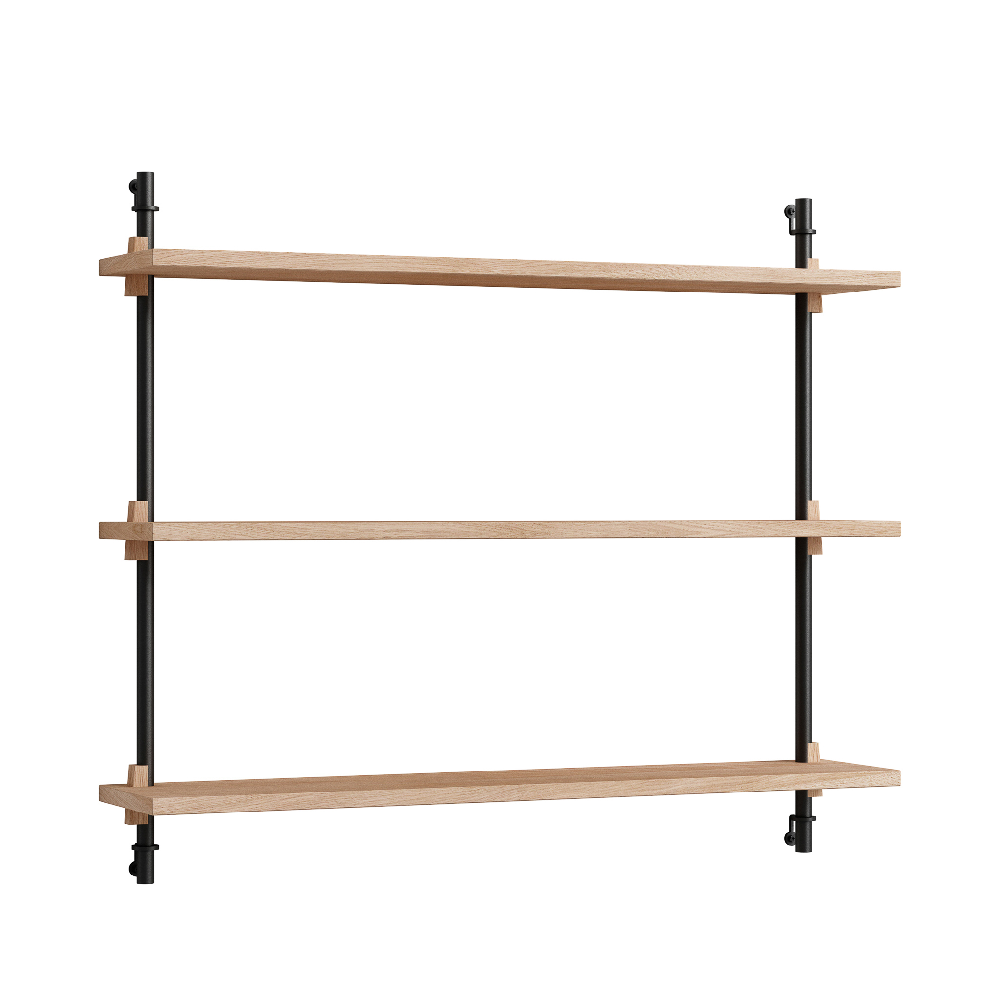 MOEBE // WANDREGAL - WS.65.1 | 65CM x 92CM |  OAK SHELVES |  BLACK LEGS