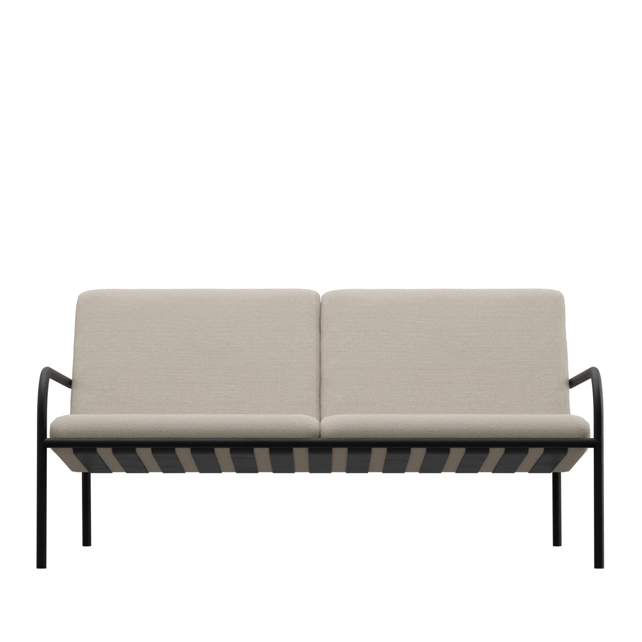 METALLBUDE // CRUZ - LOUNGE SOFA | OUTDOOR | BLACK/SAND