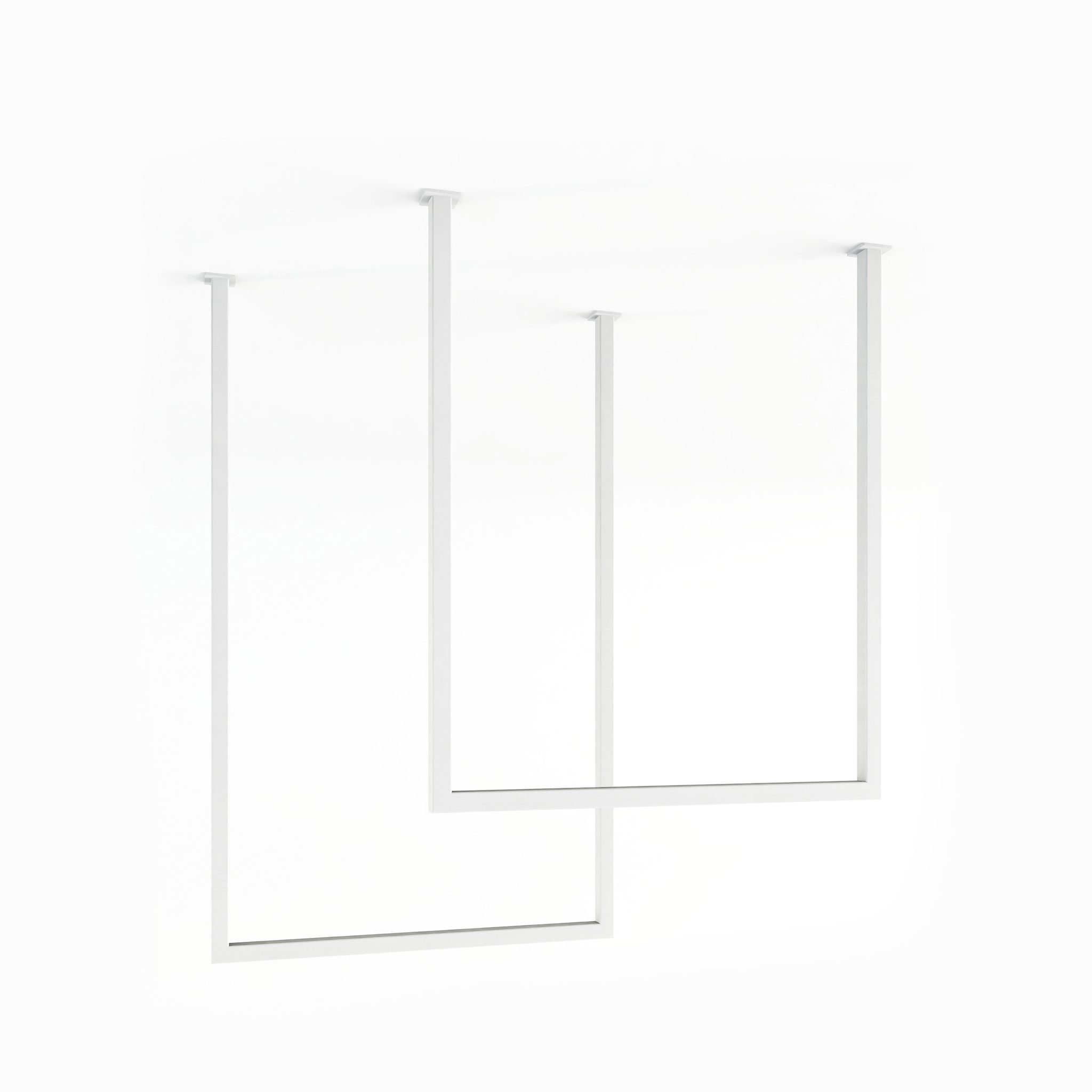 METALLBUDE // TENSI - TOWEL HOLDER | 2-PACK | WHITE - SQUARE