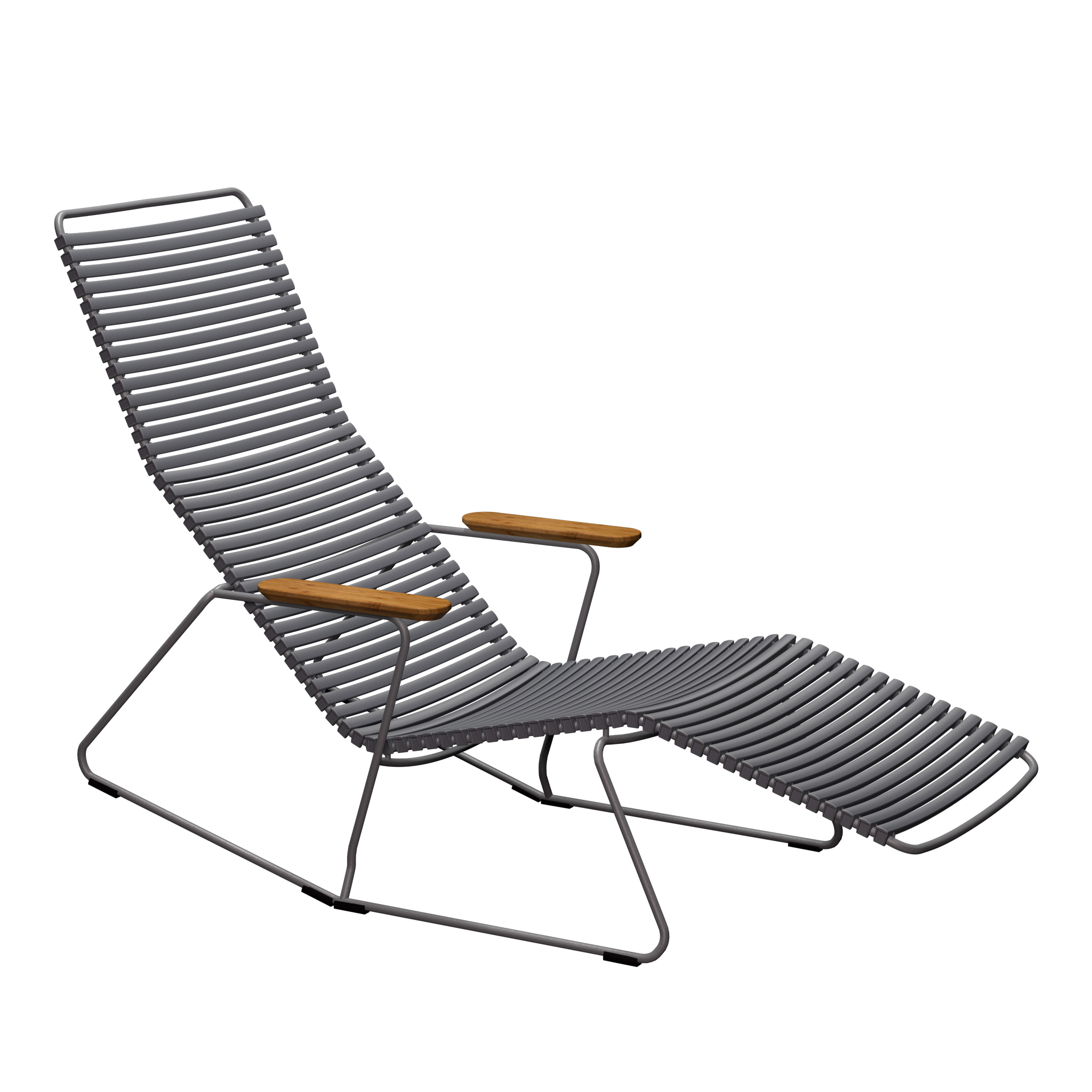 Houe // CLICK Sunrocker - Gartenliege,  Dark grey