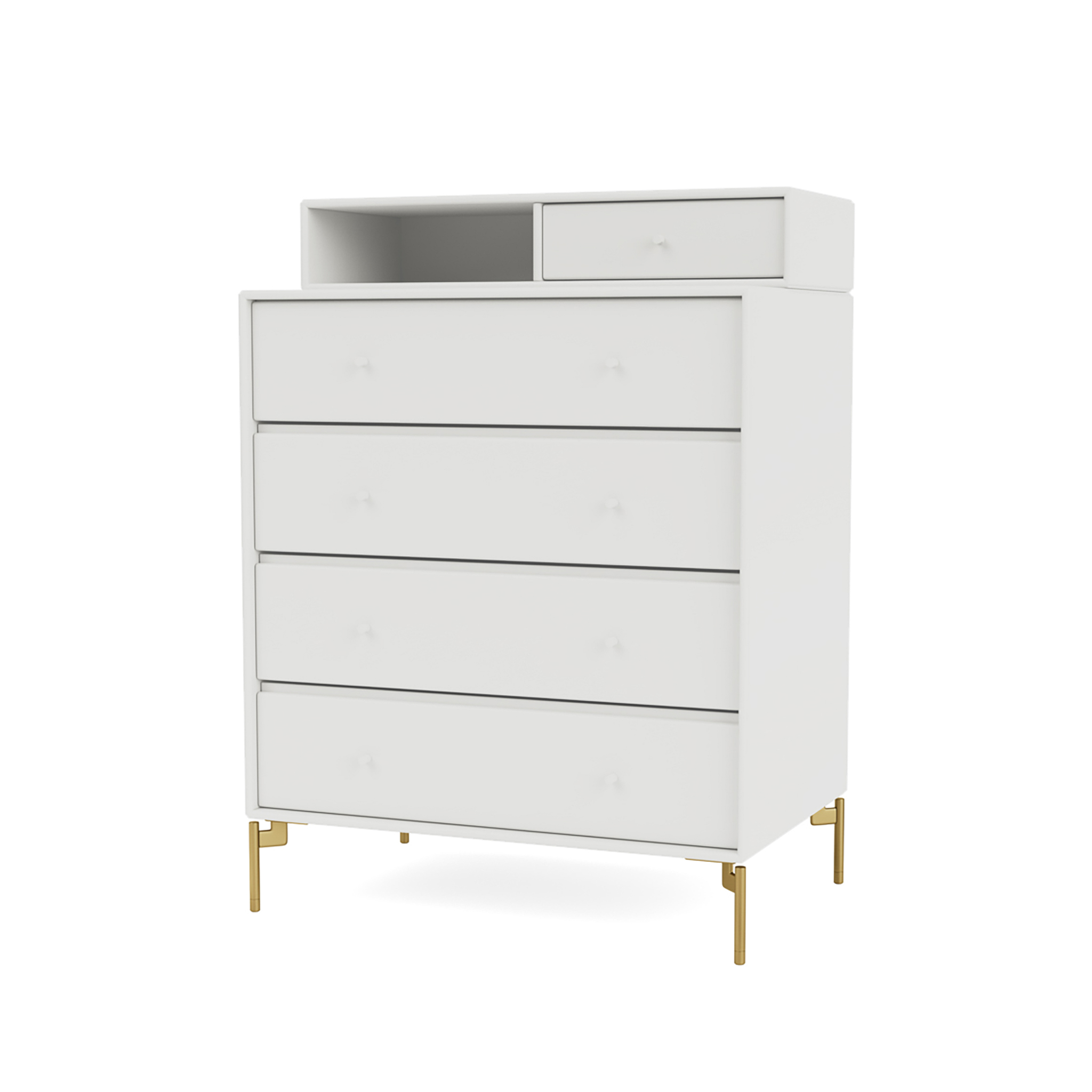 MONTANA // KEEP - JEWELRY AND CLOTHING CHEST | 01 WHITE | LEG COLOR BRASS