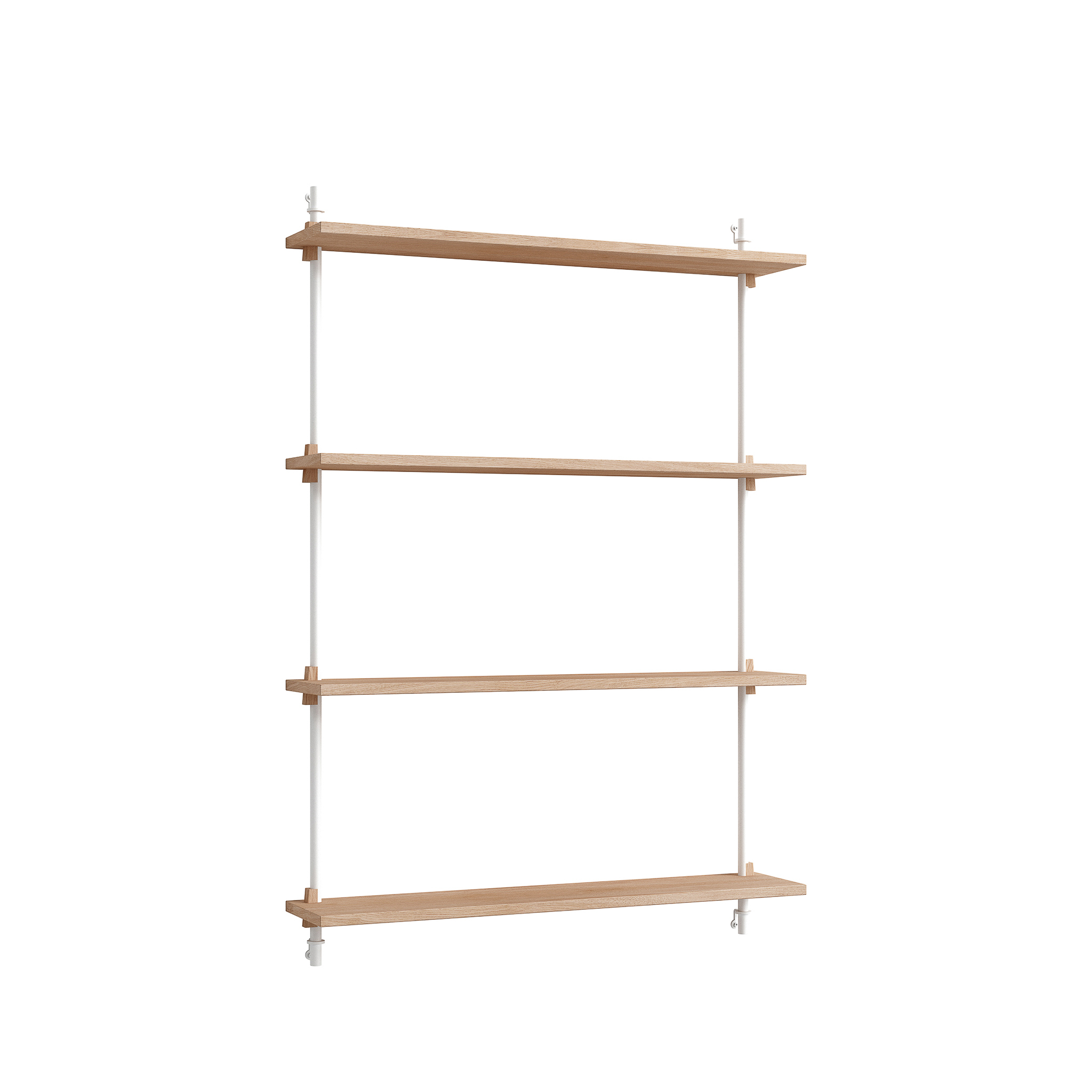 MOEBE // WANDREGAL - WS.115.1 | 115CM x 92CM |  OAK SHELVES |  WHITE LEGS