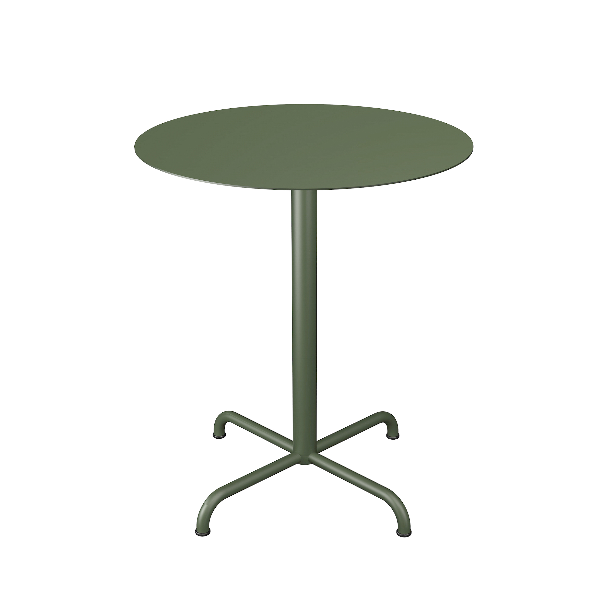 Houe // PICO Café Table - Bistro table, star base, Ø64cm, olive green