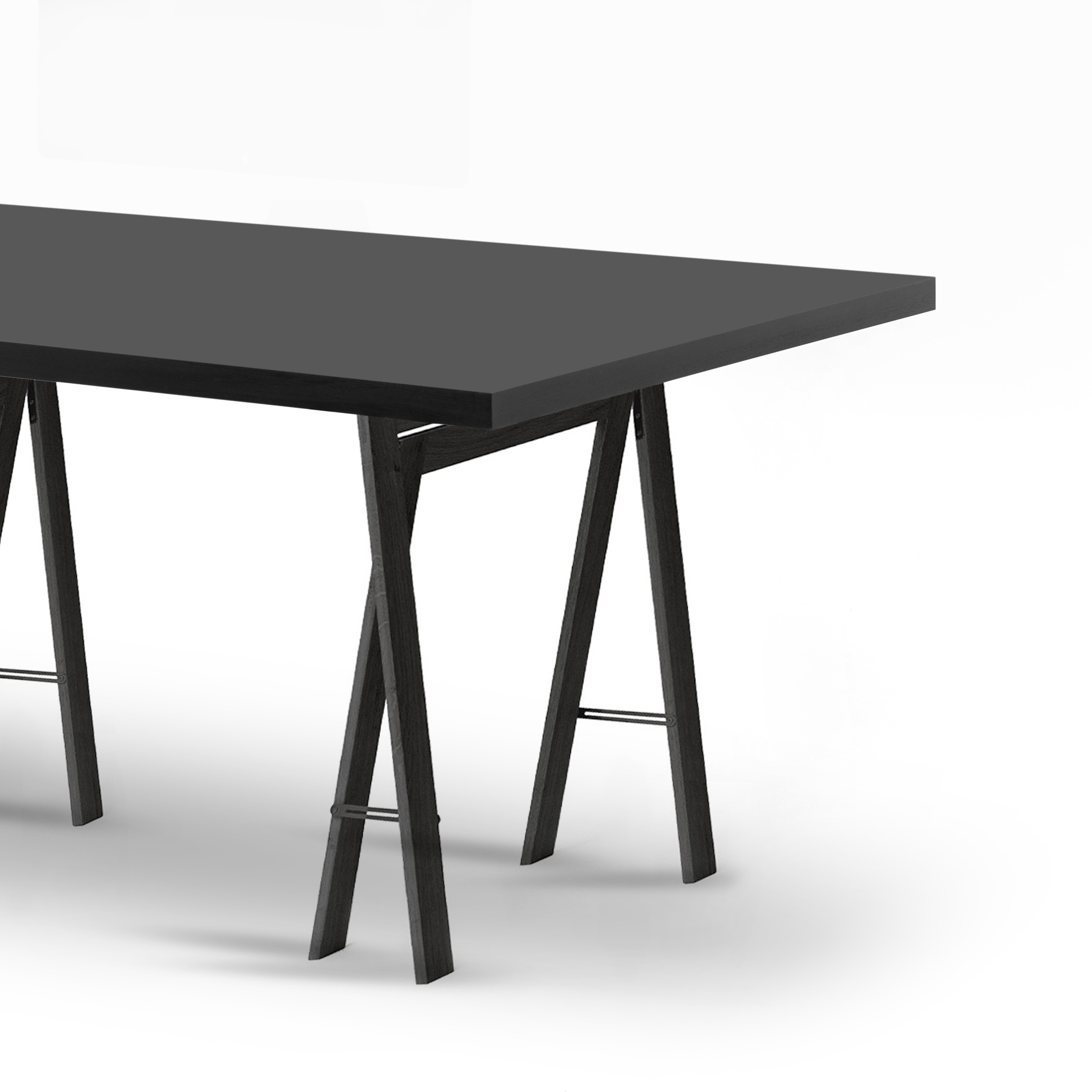 FORM EXCLUSIV // KUNO - TISCH | FENIX | SCHWARZ  - 220CM X 100CM X 4CM - SCHWARZ - FORM & REFINE BÖCKE