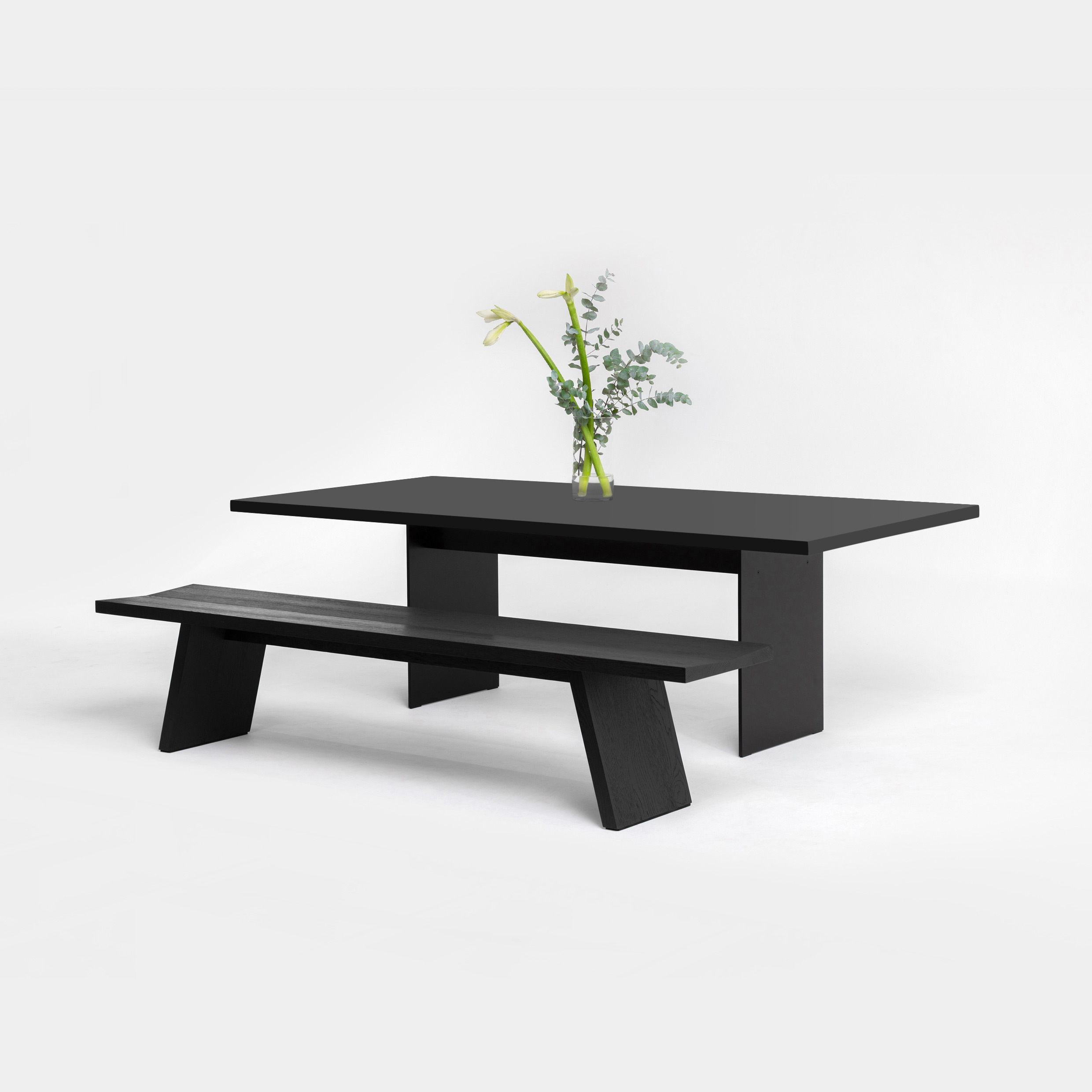 FORM EXCLUSIV // KUNO - TISCH | FENIX | SCHWARZ  - SLEEK BLACK - SCHWARZ - 240CM X 100CM X 4CM